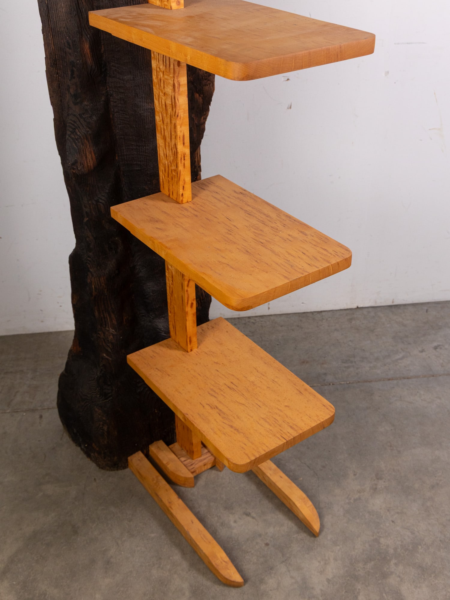 Custom Made Live Edge Modern Design Bookshelf - 3