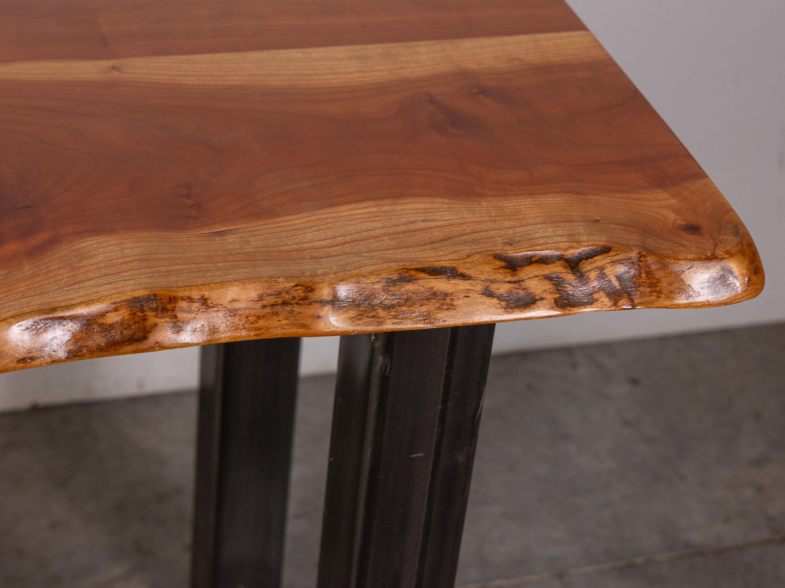 Hand Crafted Live Edge Accent Table - 3