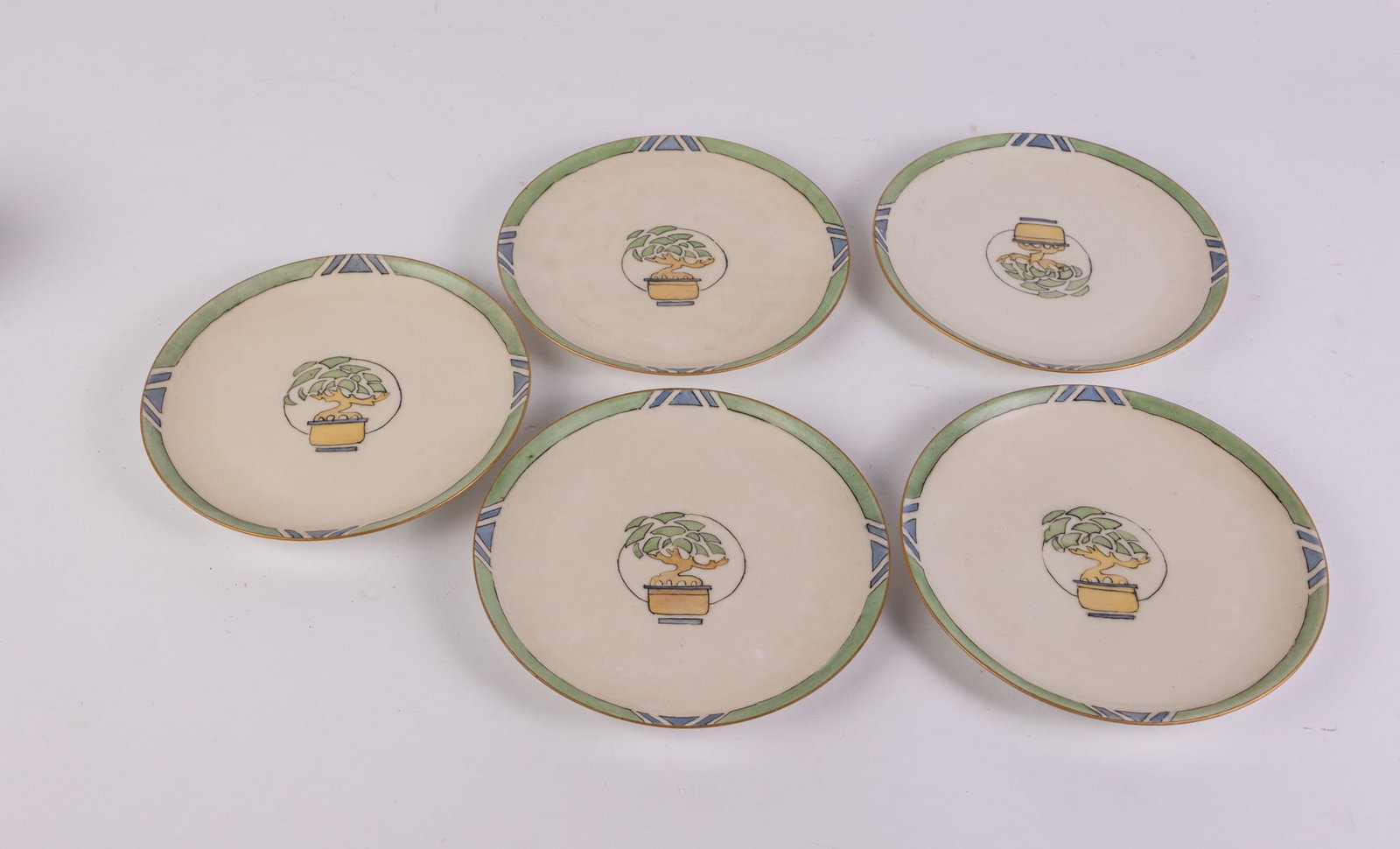 Antique Limoges Bonsai Plate Set (1 of 4)
