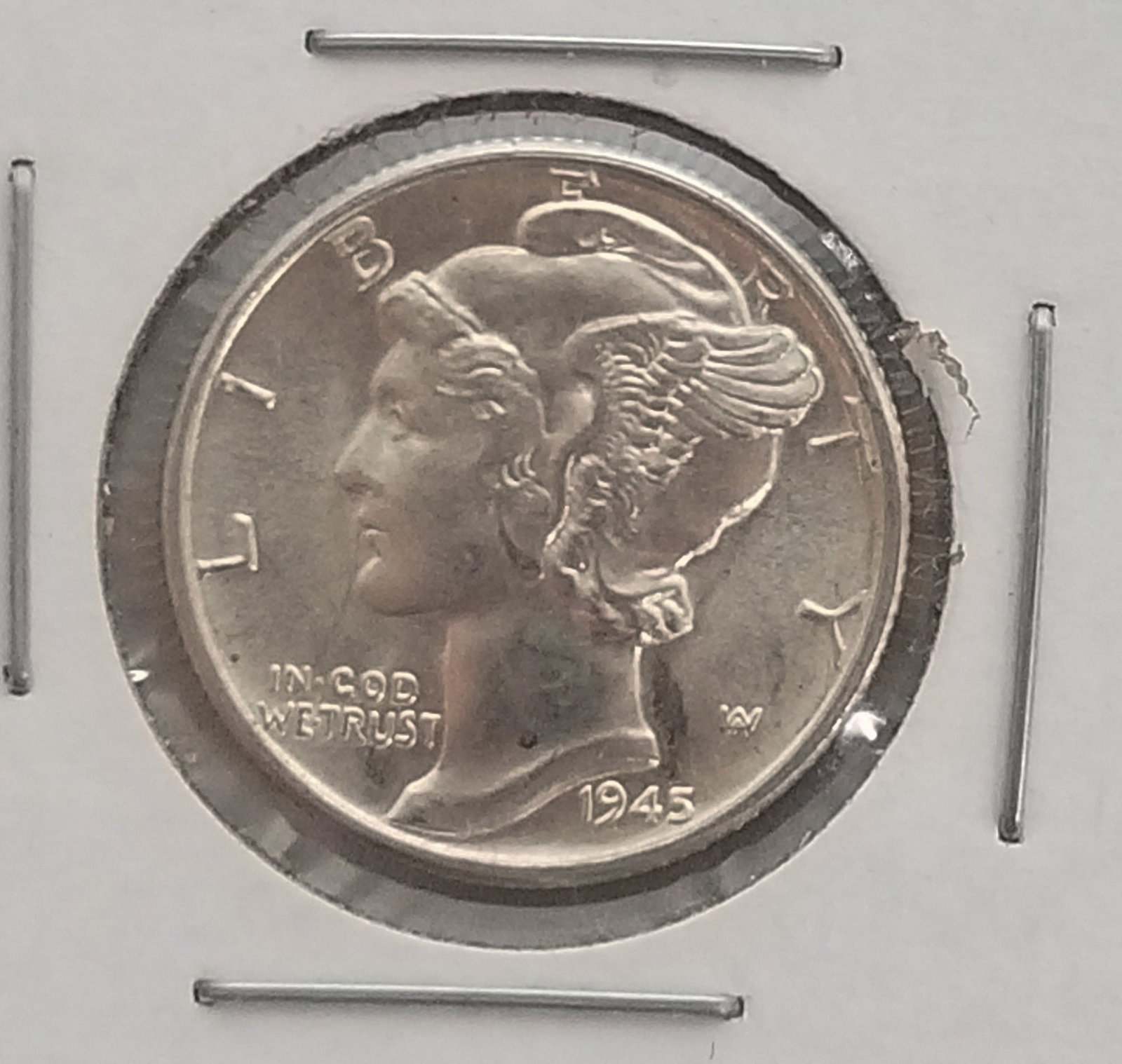 1945 Mercury Dime: 1945 Mercury Dime Unknown If Circulated but in Great Shape.LiteratureBrooks Auction – Online Auction Terms & Conditions Contact: (856) 694-2960 | info@brooks.auction READ BEFORE YOU BID: We