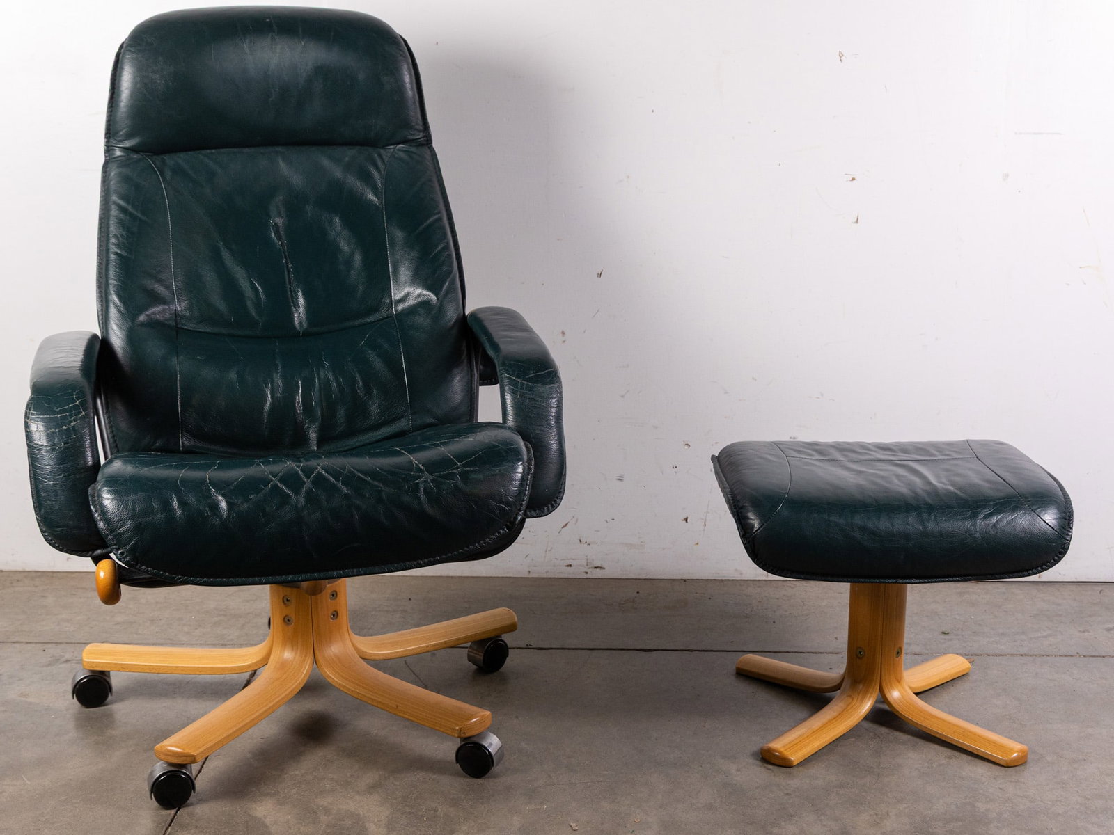Hjellegjerde Norwegian Lounge Chair and Ottoman: Hjellegjerde Norwegian Lounge Chair and Ottoman Size 41" x 28" x 32" Literature Brooks Auction – Online Auction Terms & Conditions