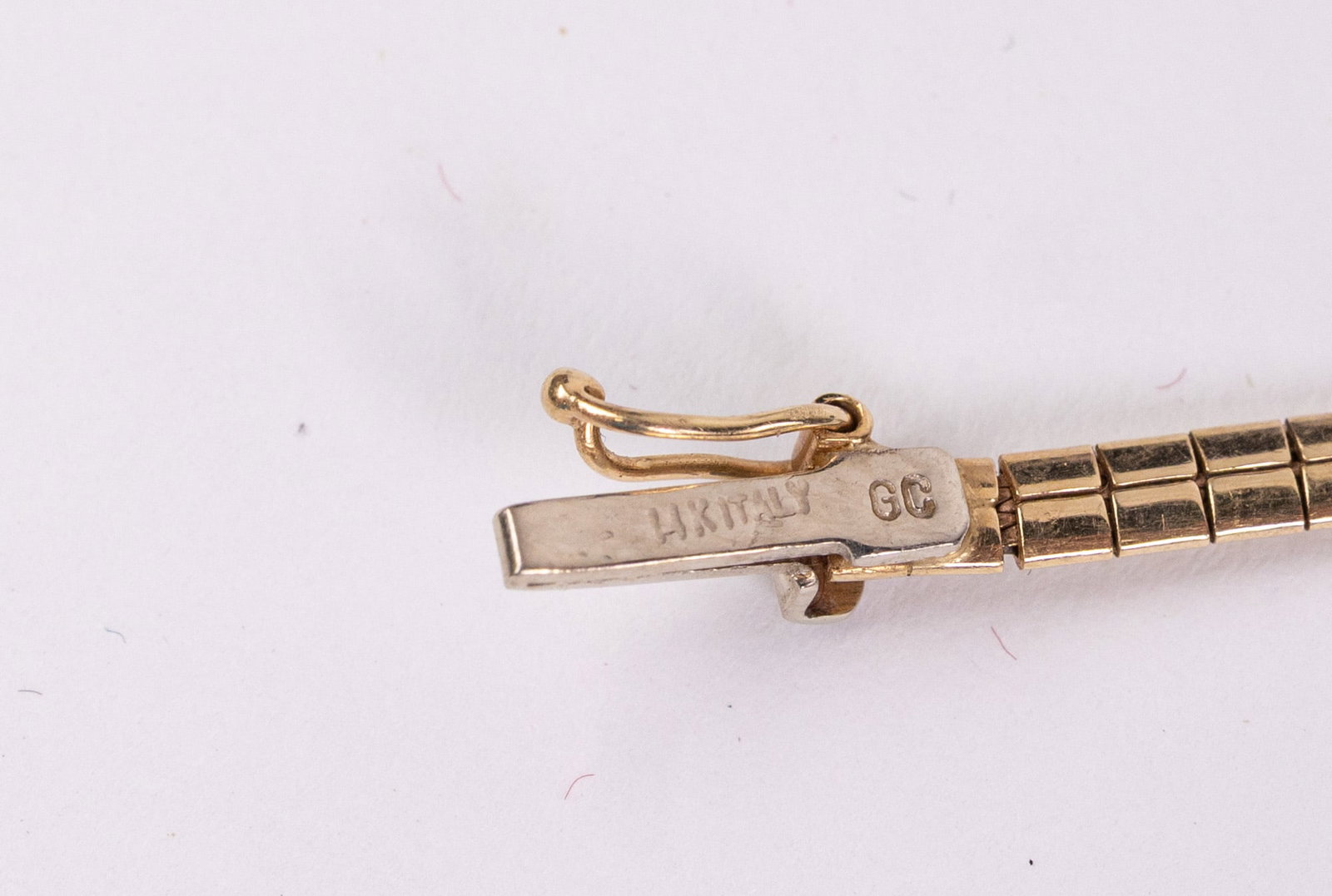 Vintage Italian 14KY Gold Omega Necklace - 8