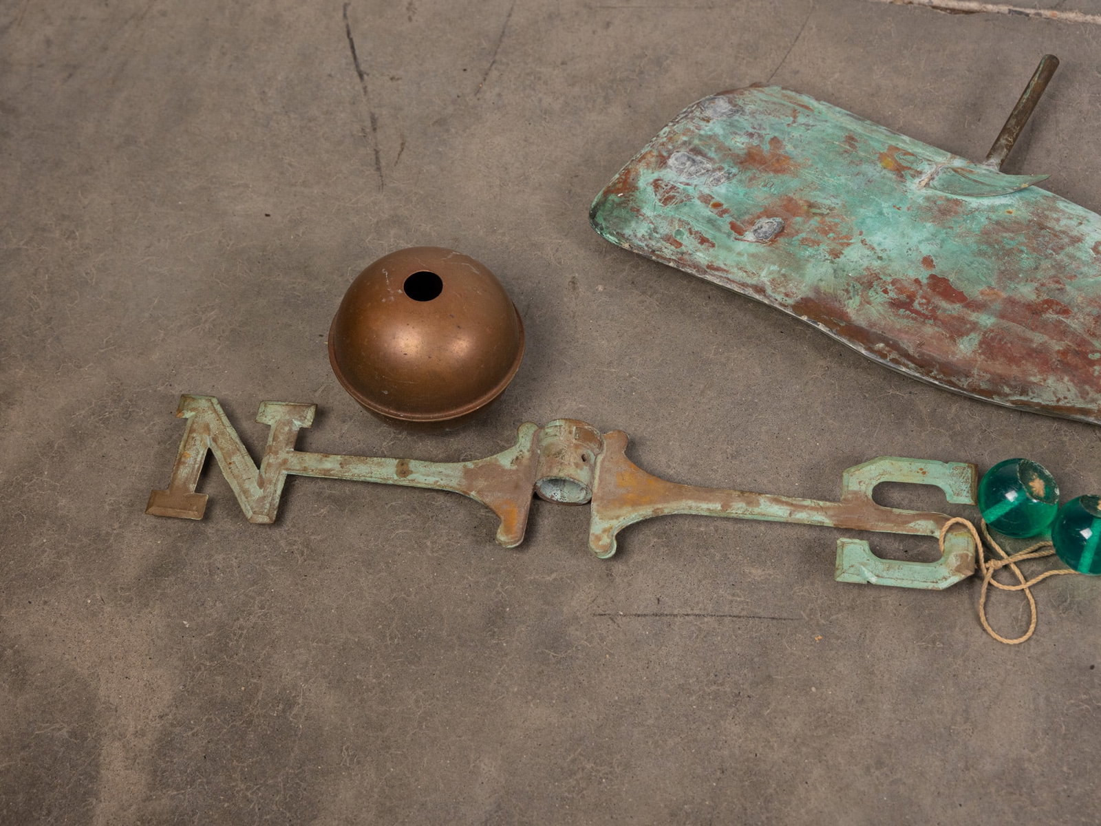 Vintage Copper Whale Weathervane - 2
