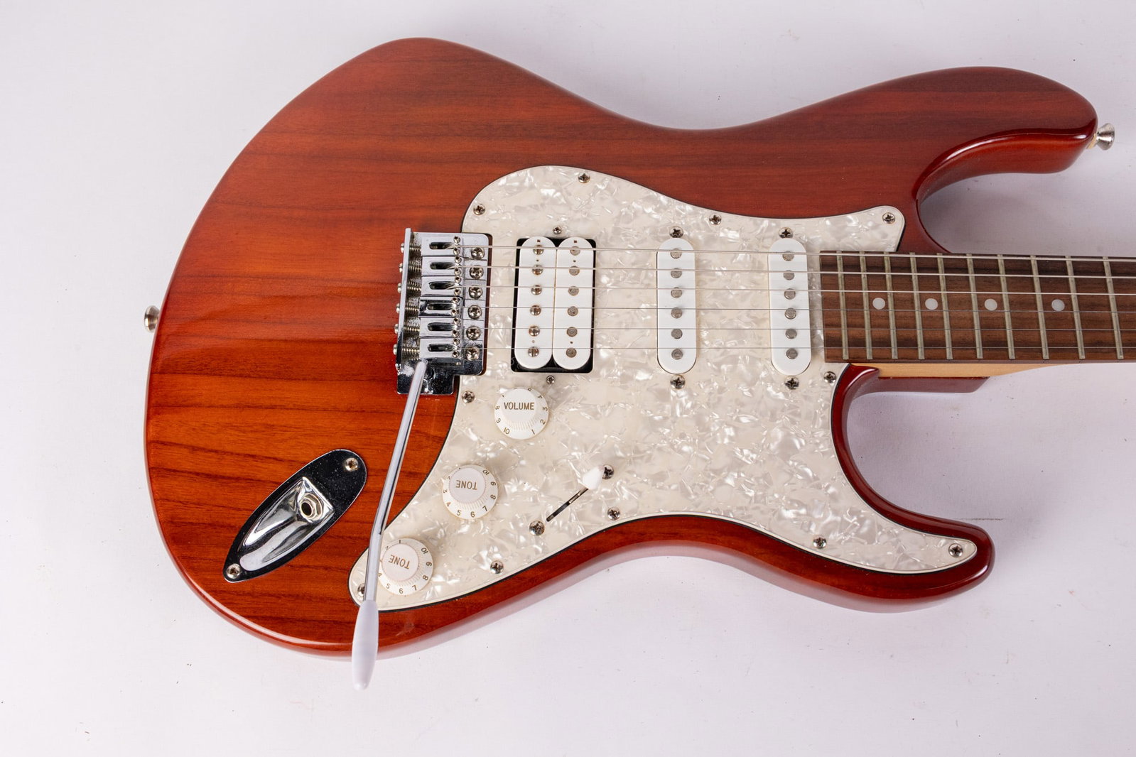 Vintage Brownsville Strat Electric Guitar w/ Soft Case & Stand - 4