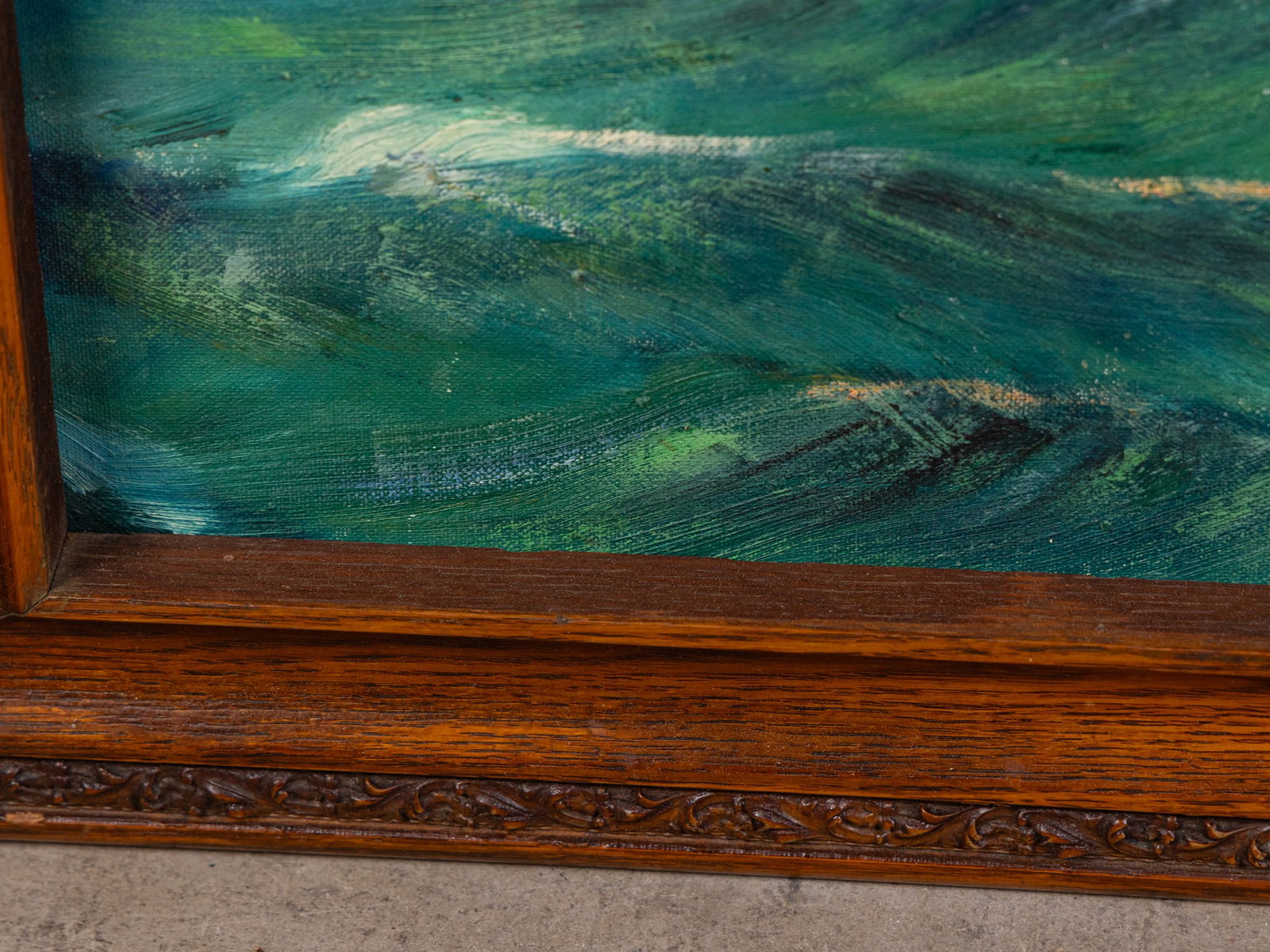 Clipper Ship Seascape, Oil on Board, Framed - 2
