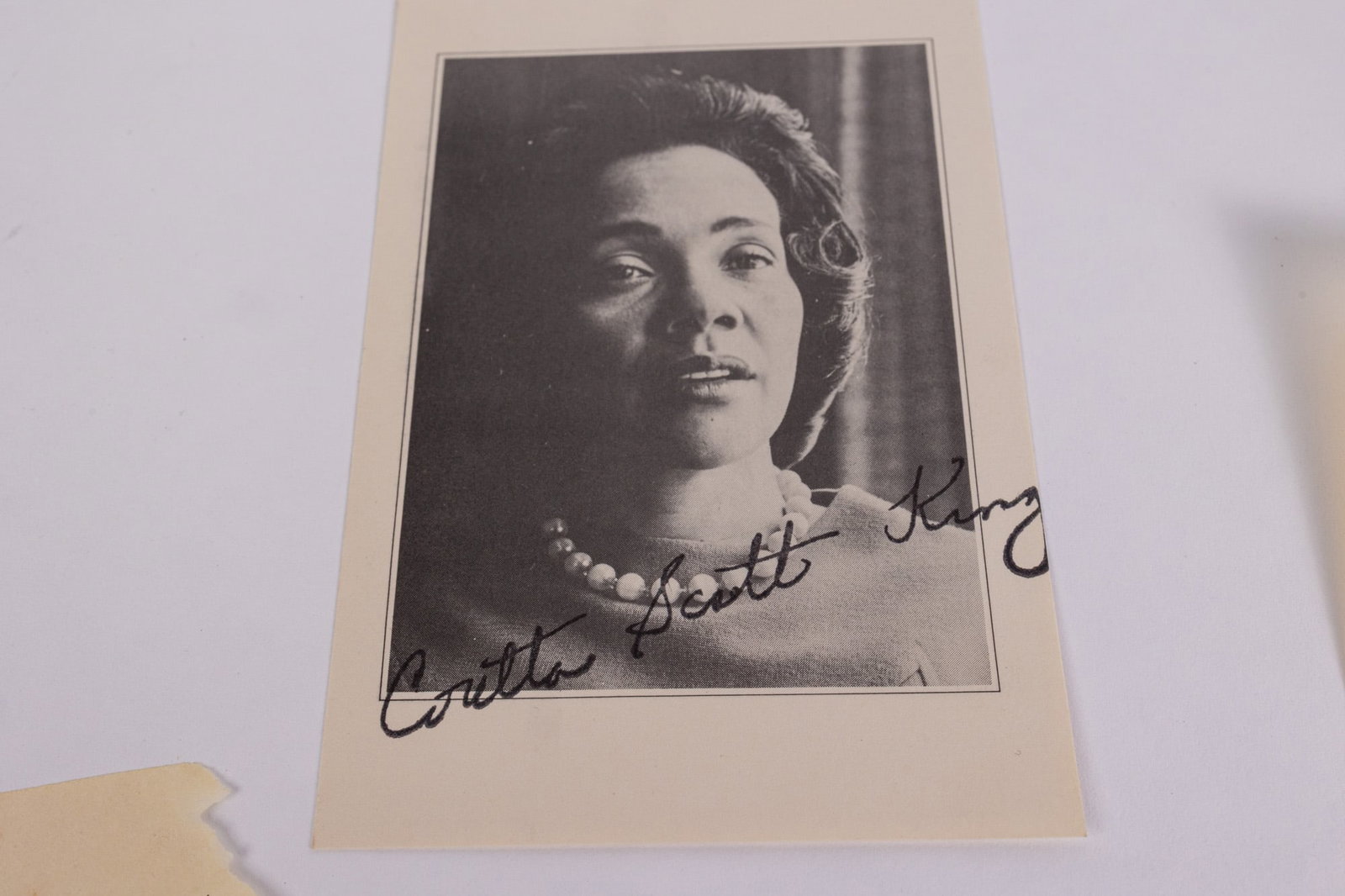 Correspondence from Coretta Scott King with Stamp Autographed Photo - 3