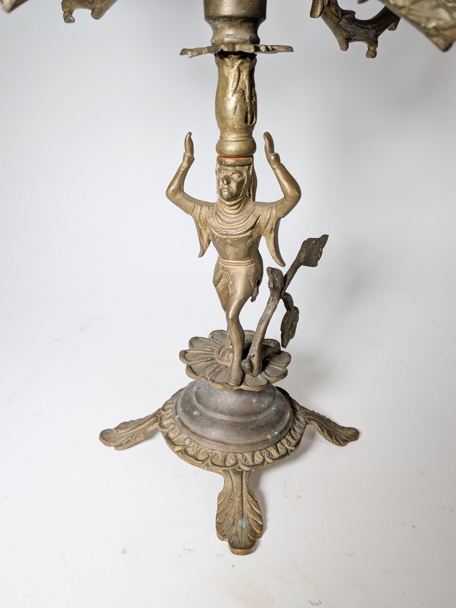 Pair of Victorian Figural Four Arm Candelabras - 3