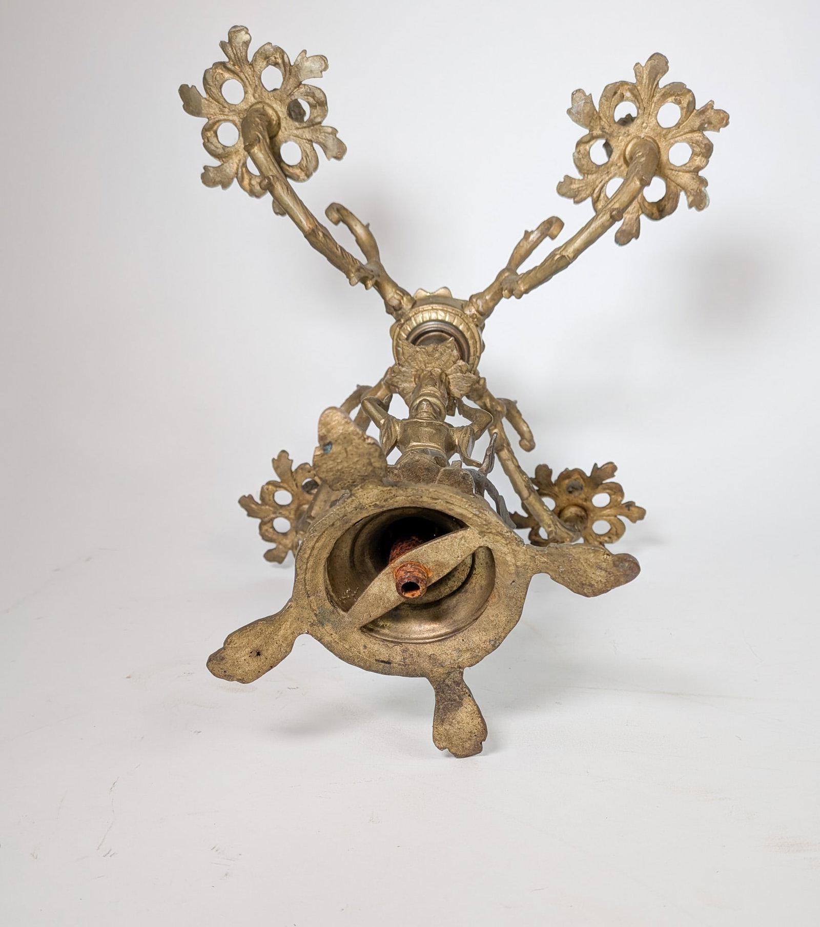 Pair of Victorian Figural Four Arm Candelabras - 8