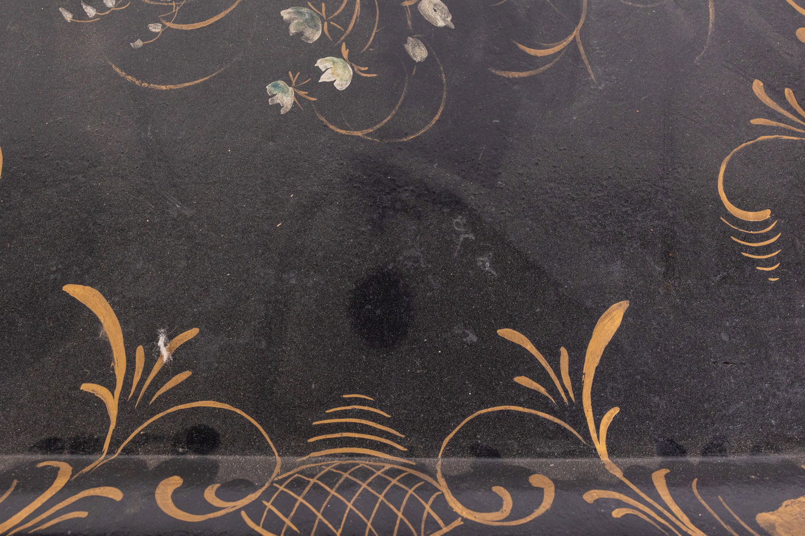 Pair of Antique Extra Large Toleware Hand-Painted Trays - 8