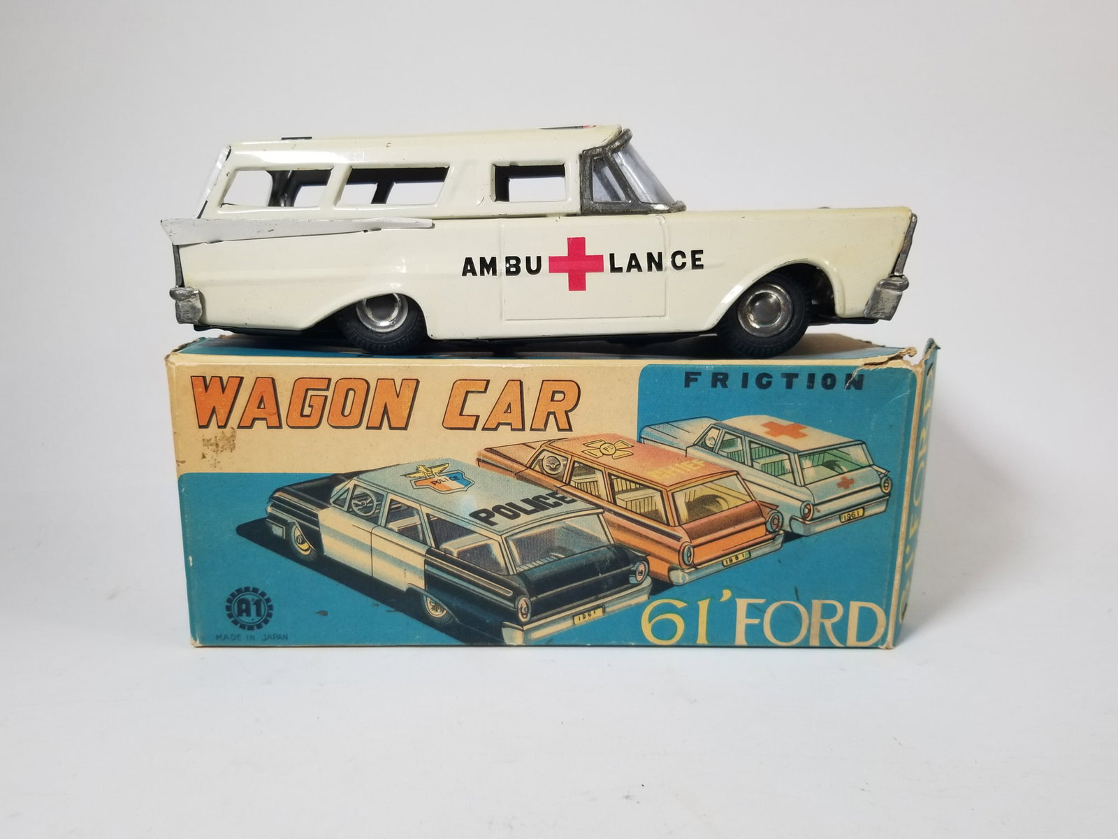 61 Ford Friction Wagon Car IOB: 61 Ford Friction Wagon Car IOB Literature Brooks Auction – Online Auction Terms & Conditions Contact: (856) 694-2960 | info@brooks.auction READ BEFORE YOU BID: We want you to feel confident