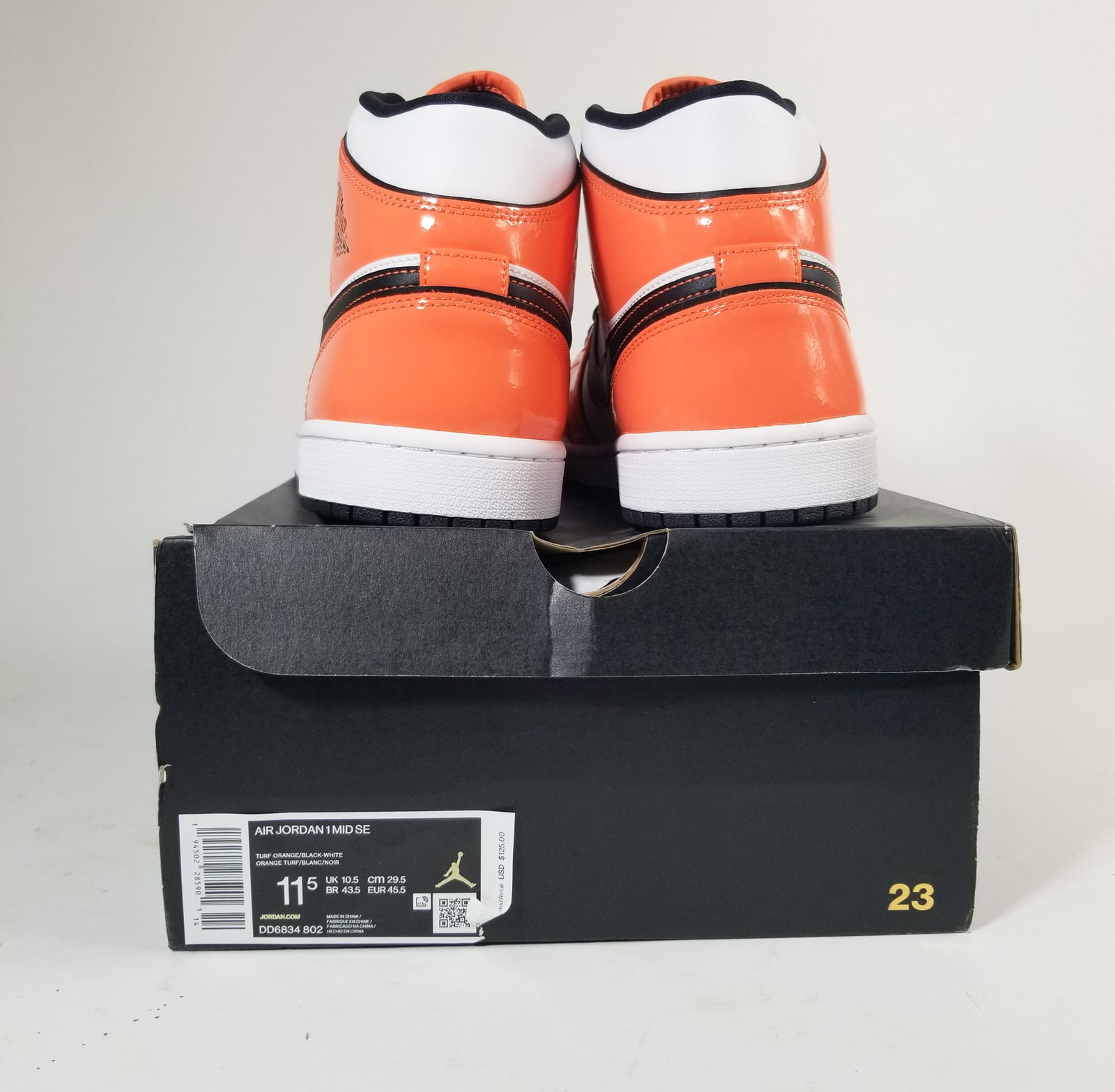 Jordan 1 Mid SE Turf Orange Sneaker IOB - 5