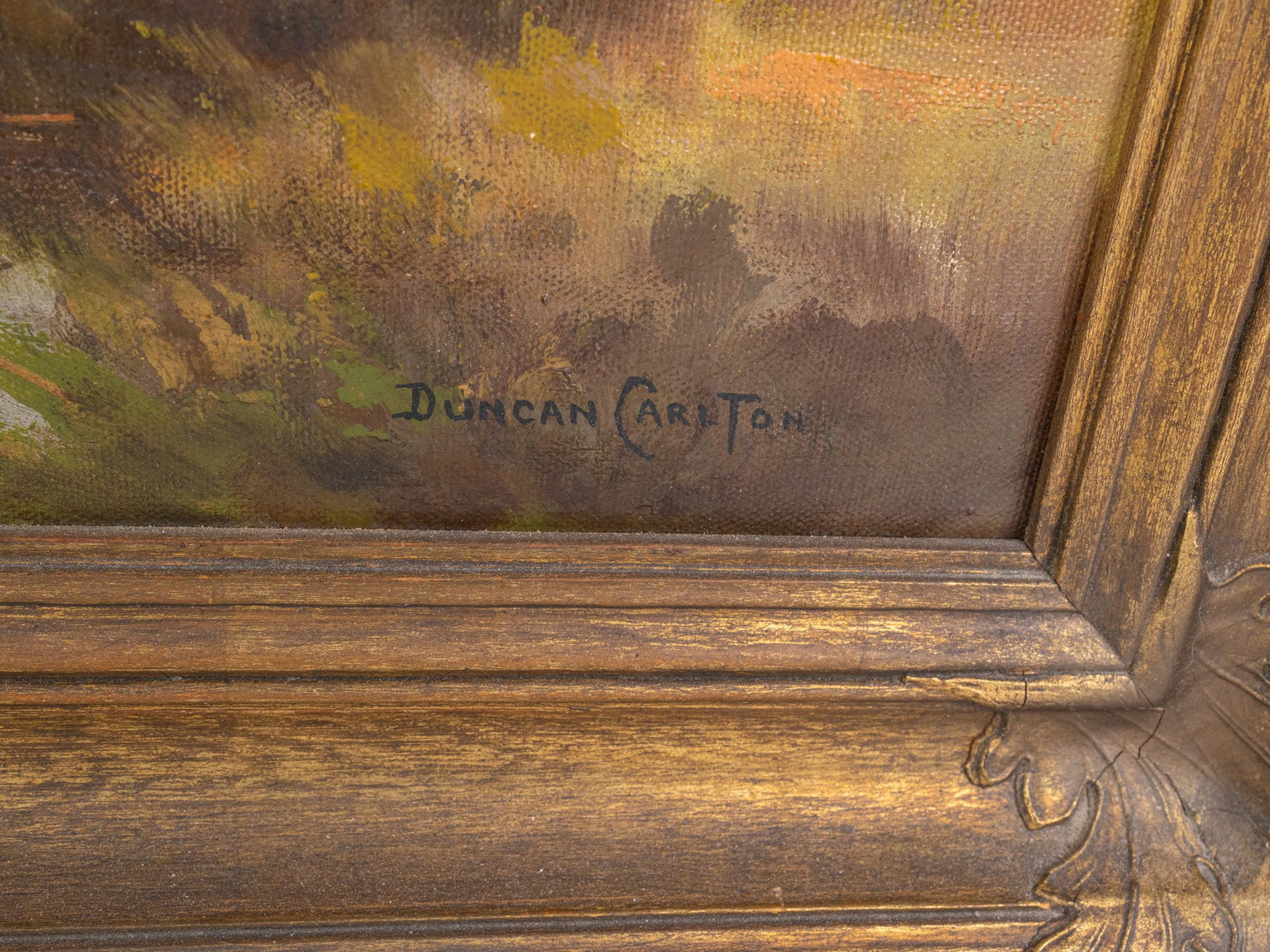 Duncan Carlton Framed Landscape Oil Painting - 2
