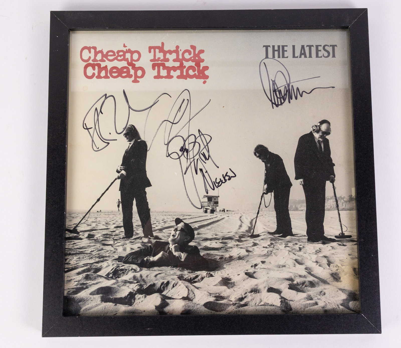 Cheap Trick Signed "The Latest" Record Sleeve (1 of 4)