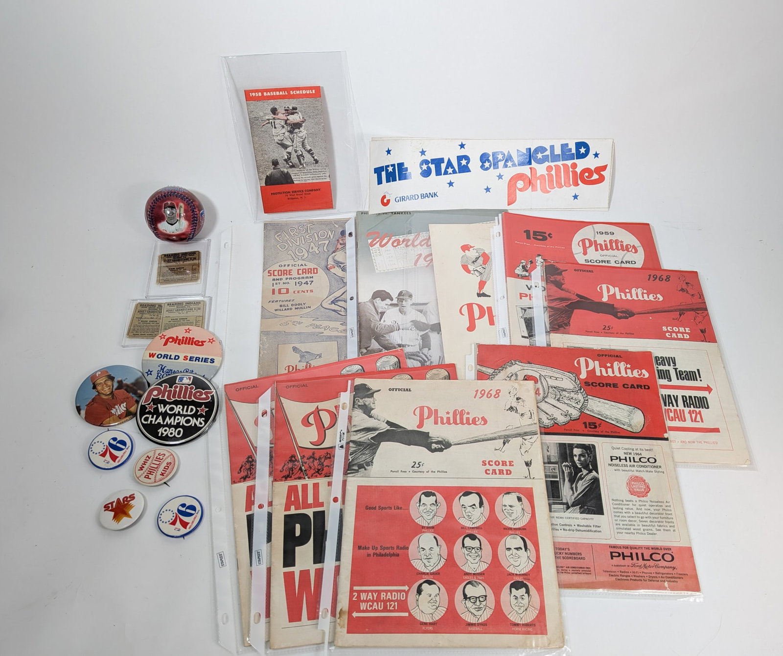 Vintage Philadelphia Phillies Memorabilia and Ephemera (1 of 4)
