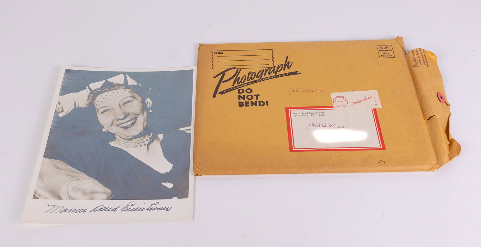 Mamie Doud Eisenhower Autographed Photograph: Mamie Doud Eisenhower Autographed Photograph, From a curated private collection that was amassed through personal correspondence, this signed photograph came direct from Mamie Eisenhower herself to