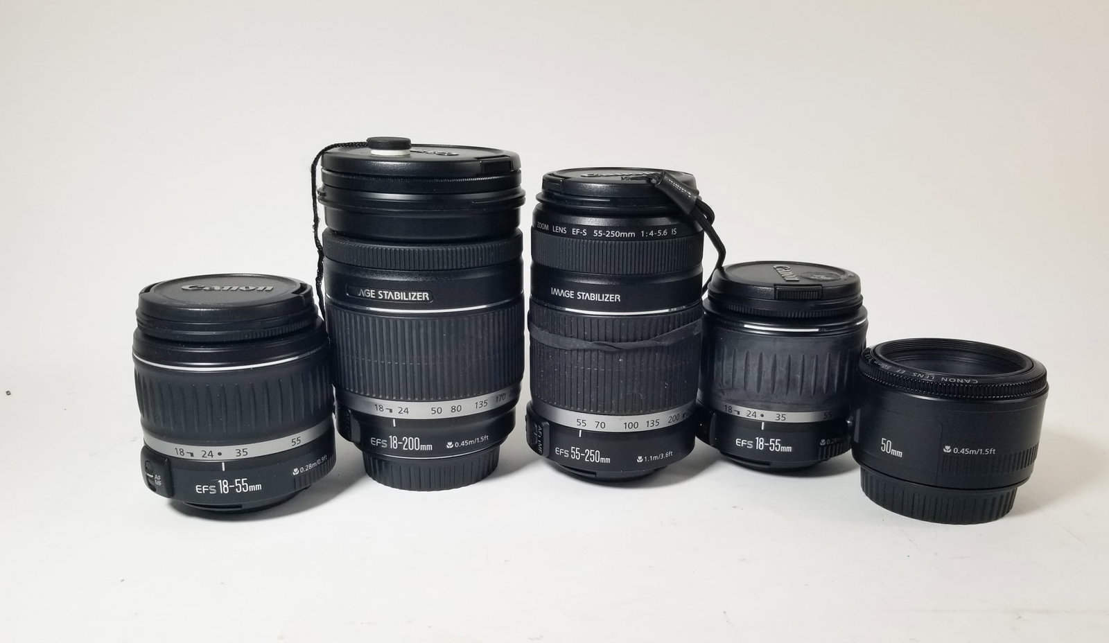 Assorted Canon Lenses: Assorted Canon Lenses: Canon Zoom Lens EF-S 18-200mm - Canon EF-S Lens 55-250mm - Canon Zoom Lens EF-S 18-55mm - and more Size 7" x 12" x 12' Literature Brooks Auction – Online Auction Terms &