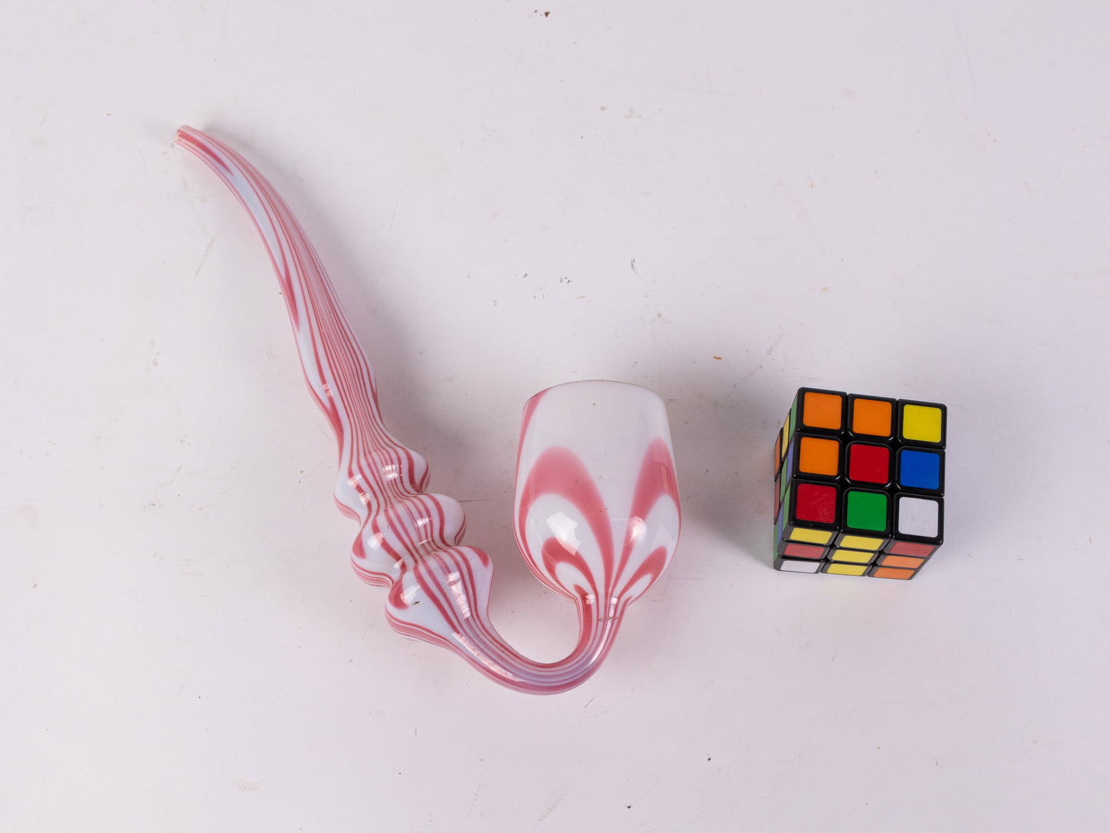 Large Whimsy Blown Glass Pipe - 2