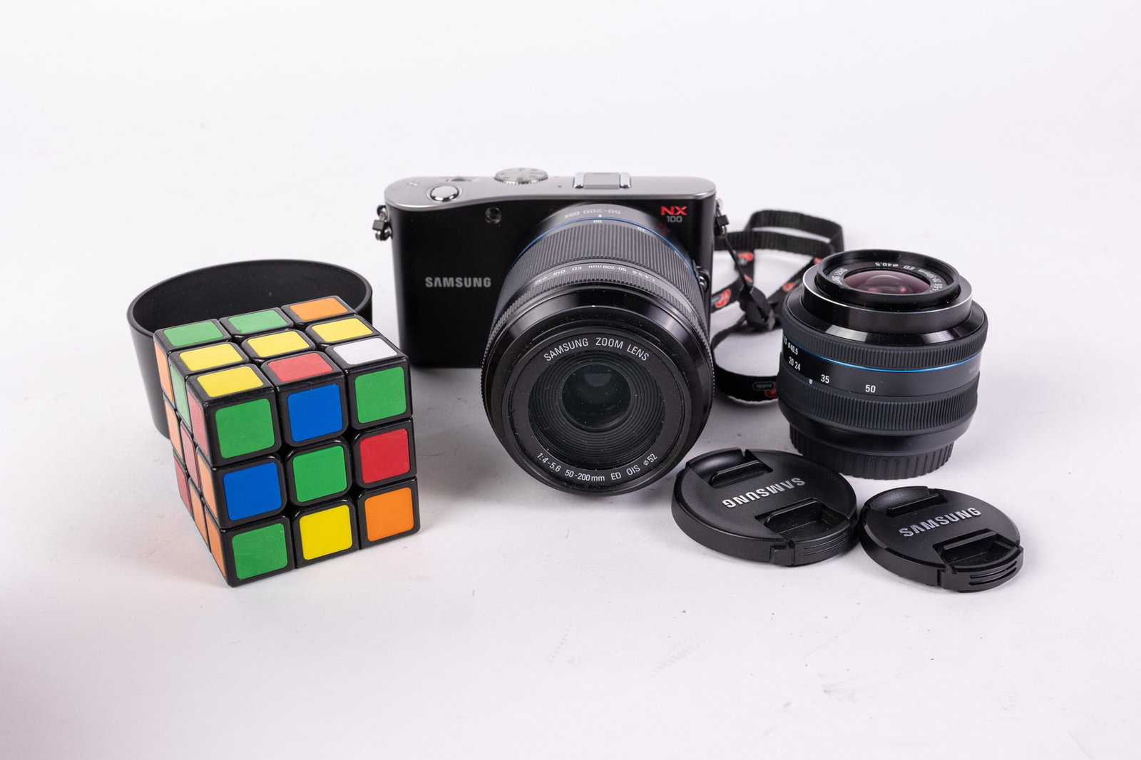 Samsung NX100 Digital Camera with Additional Zoom Lens - 2