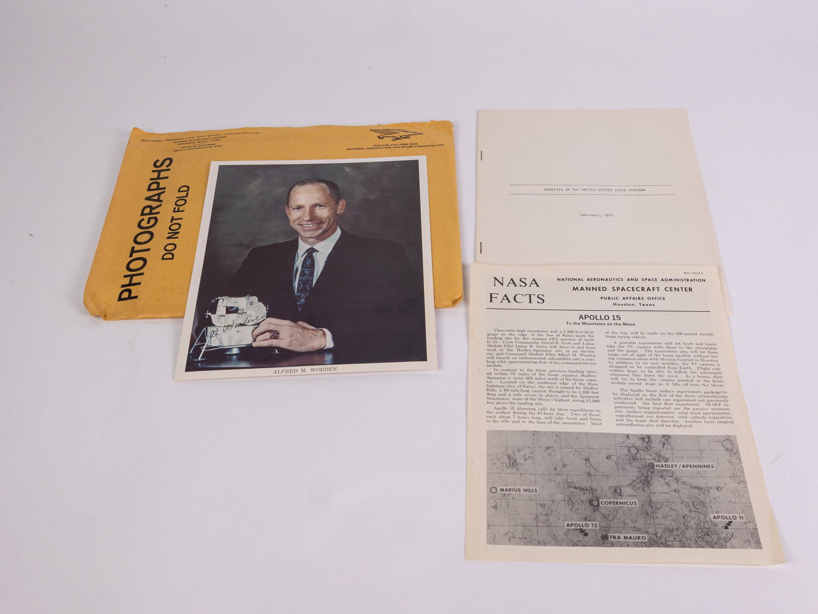 Autographed Photograph of Astronaut Alfred M. Worden (1 of 4)