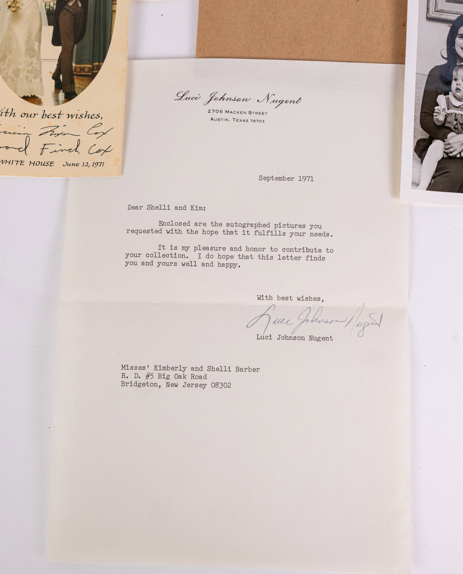 Two Autographs from Presidential Daughters - 4