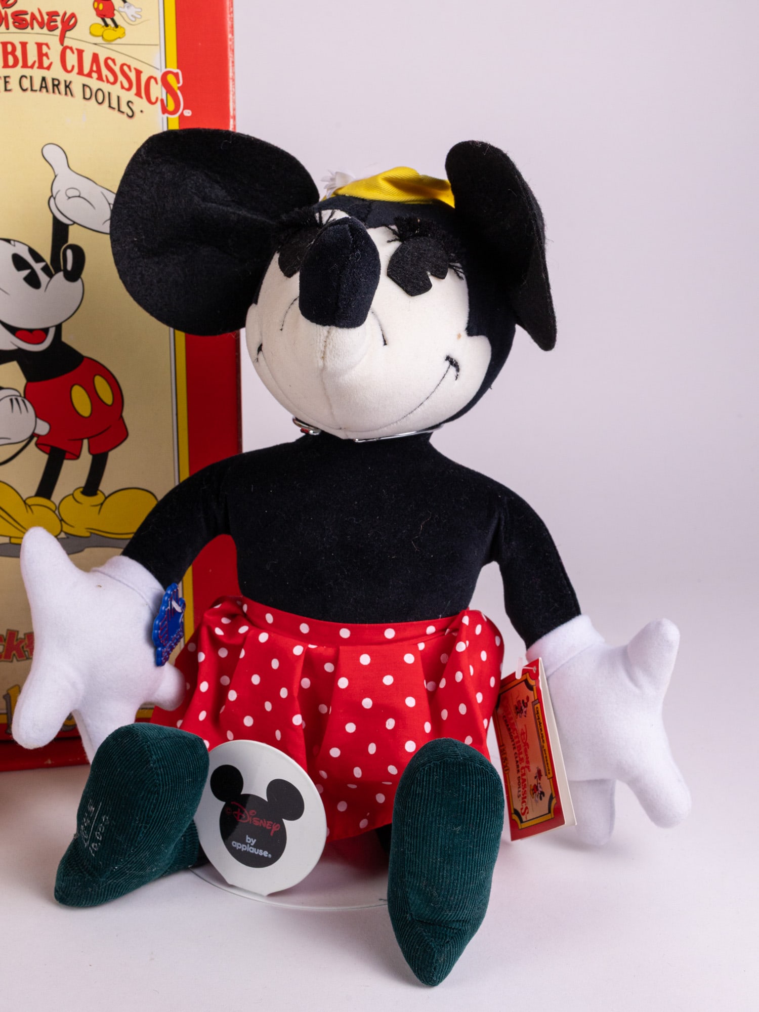 Two Applause Disney Collectible Classics Mickey Mouse 1930 Dolls IOB - 4