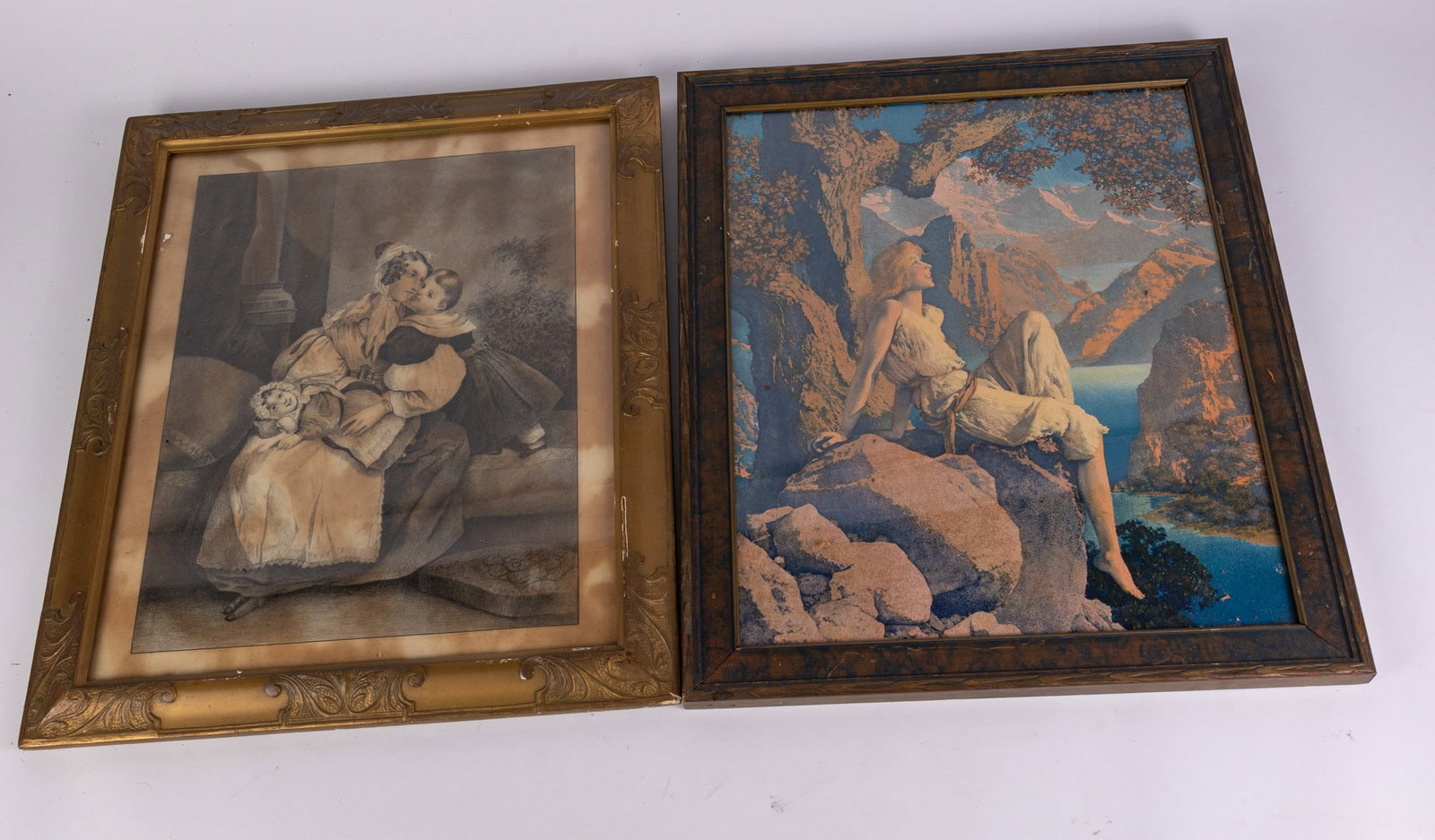 Two Framed Antique Prints Featuring Maxfield Parrish (1 of 4)
