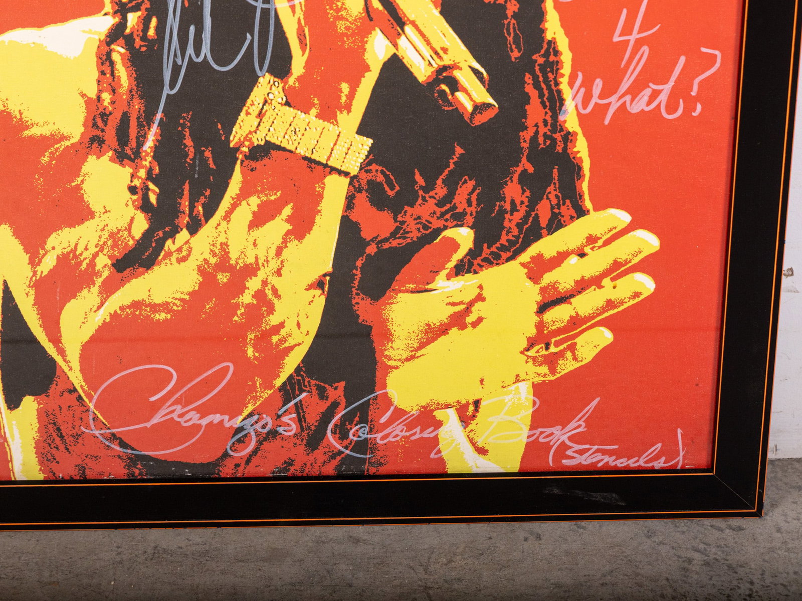 Lil Wayne Framed Canvas Poster w/ Inscriptions - 3