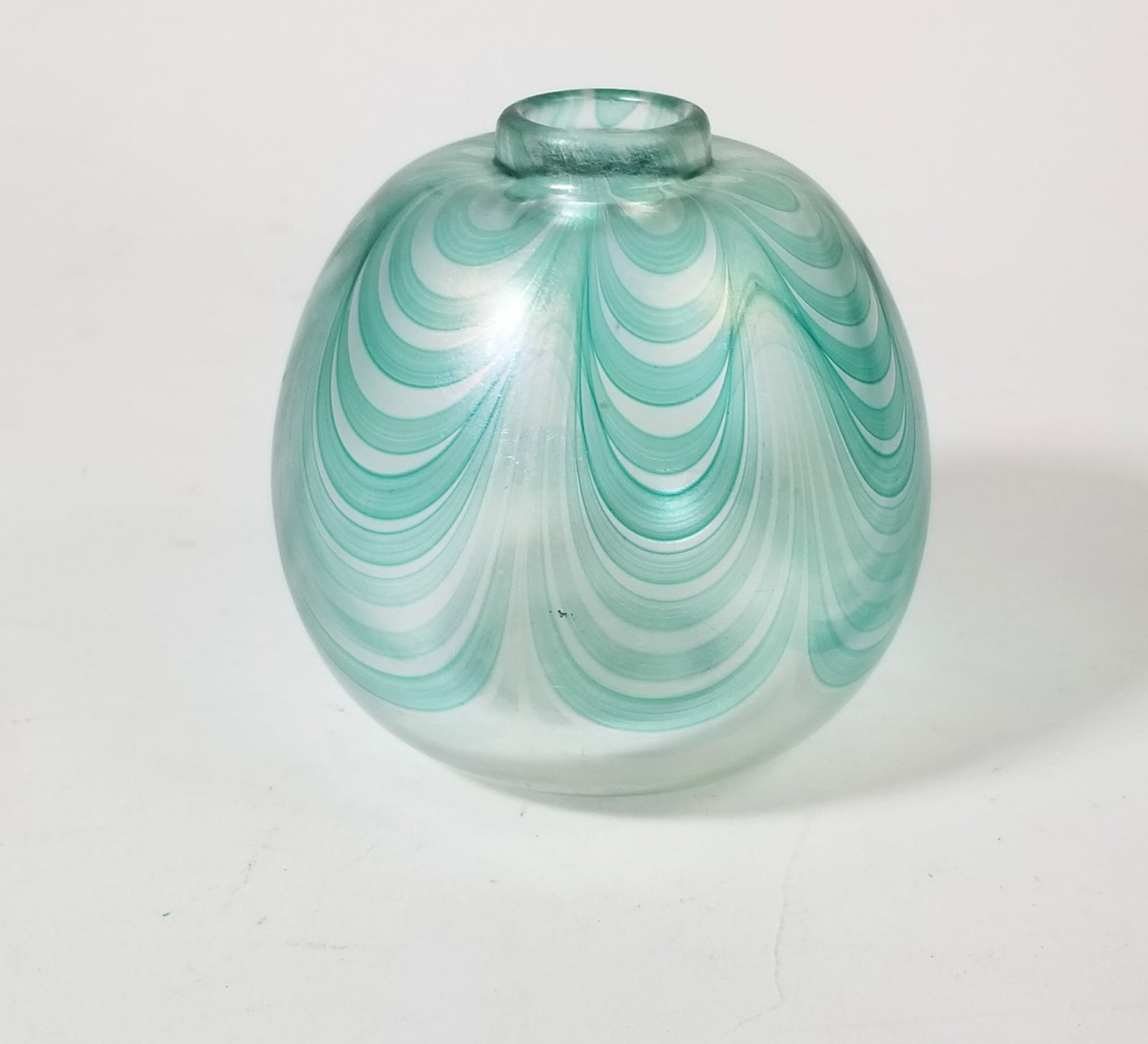 Small Art Glass Hand Blown Vase (1 of 3)