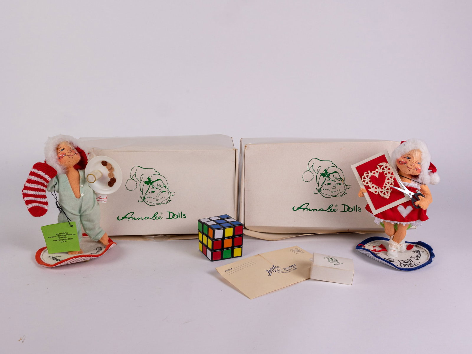 Grouping of Vintage Annalee Doll Society Figures & Pins - 2