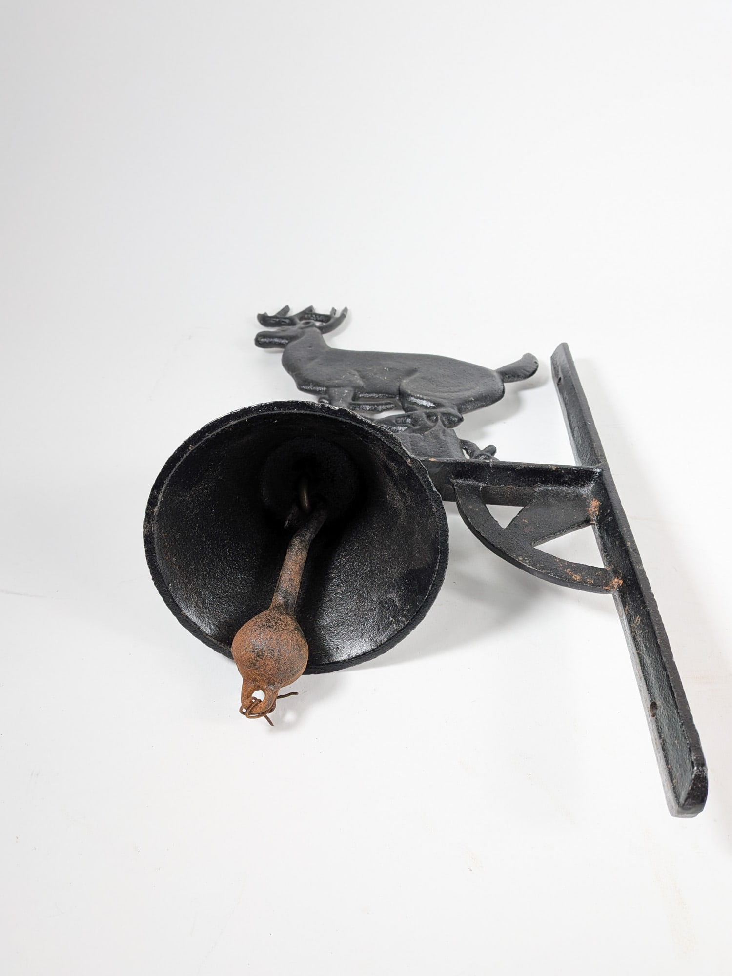 Cast Iron Wall Mounted Deer Bell - 2