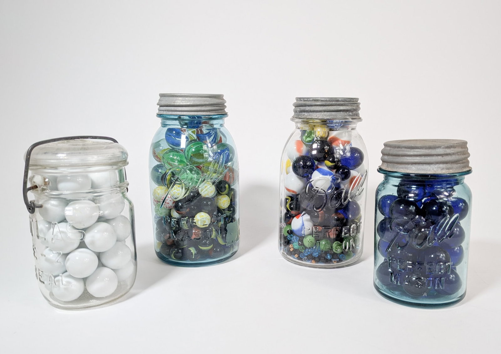 Four Jars of Assorted Marbles (1 of 3)