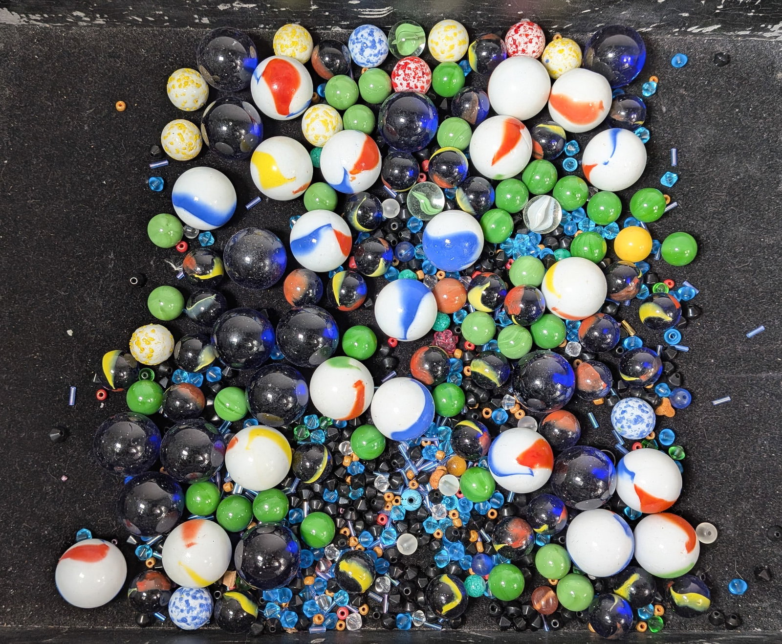 Four Jars of Assorted Marbles - 2