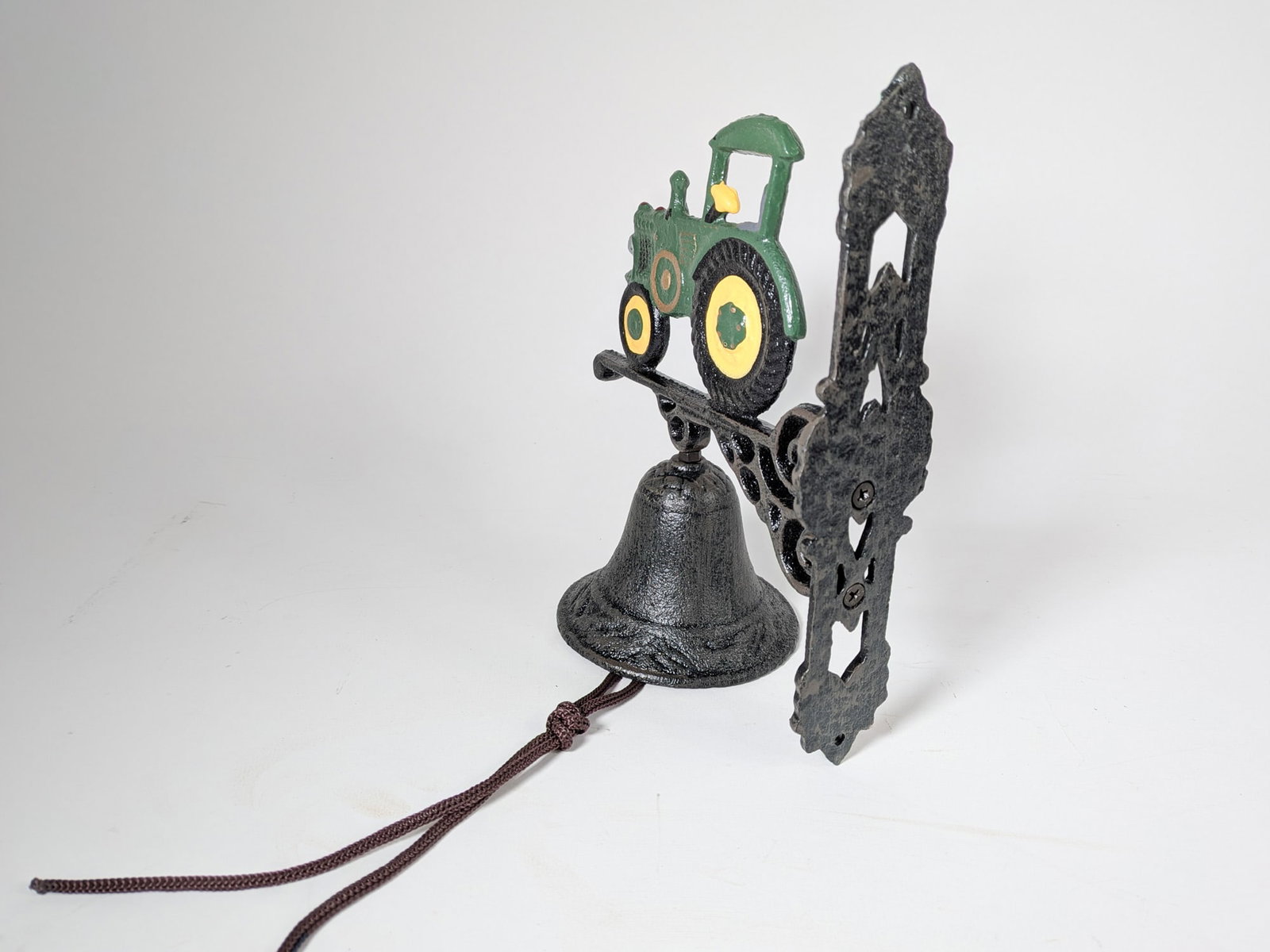Two Wall Mounted Cast Iron Bells - 2