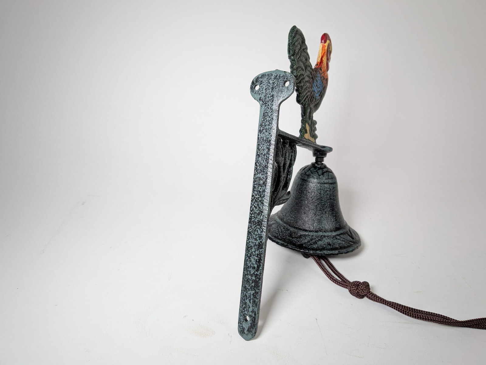 Two Wall Mounted Cast Iron Bells - 4