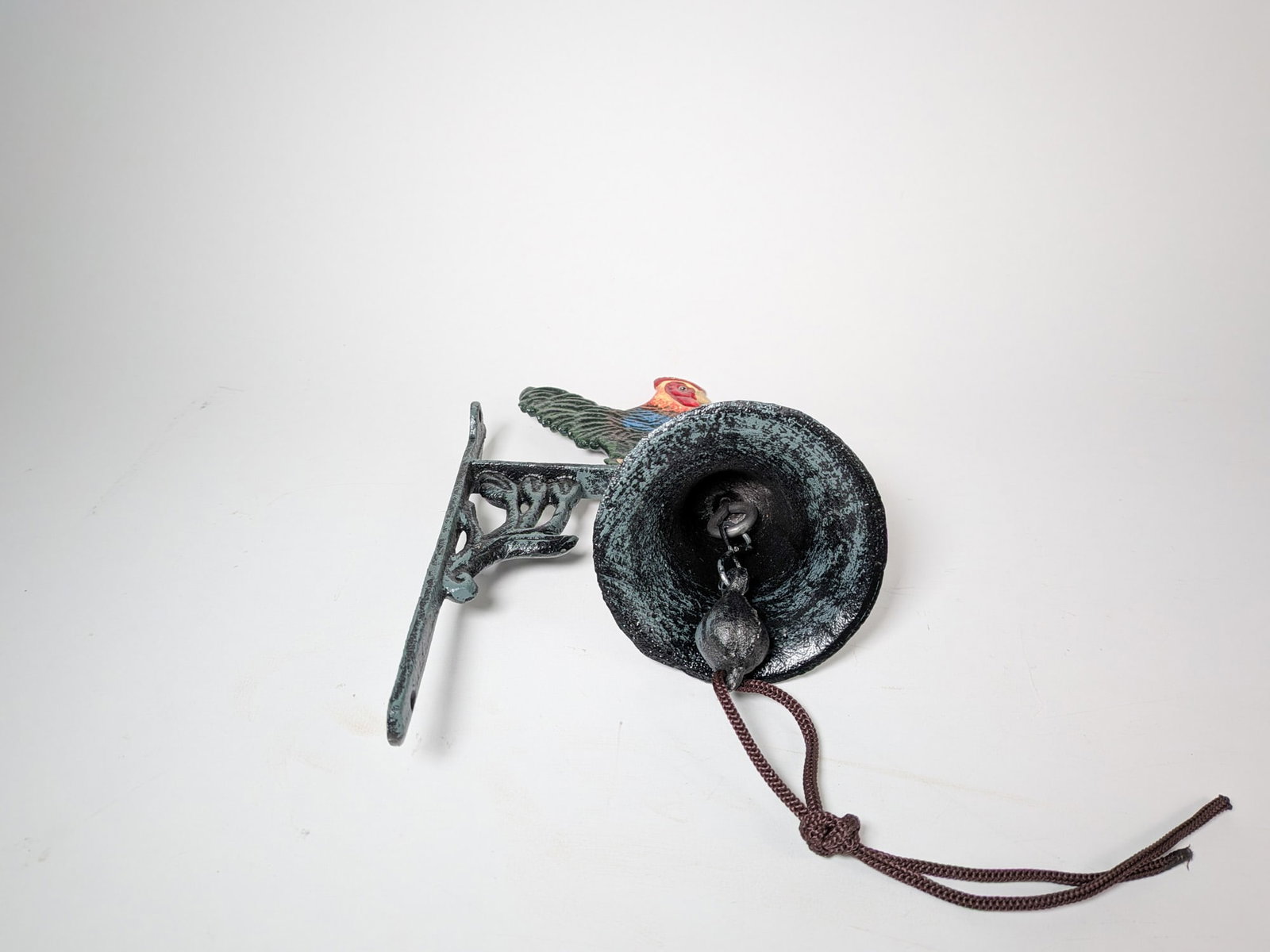 Two Wall Mounted Cast Iron Bells - 5