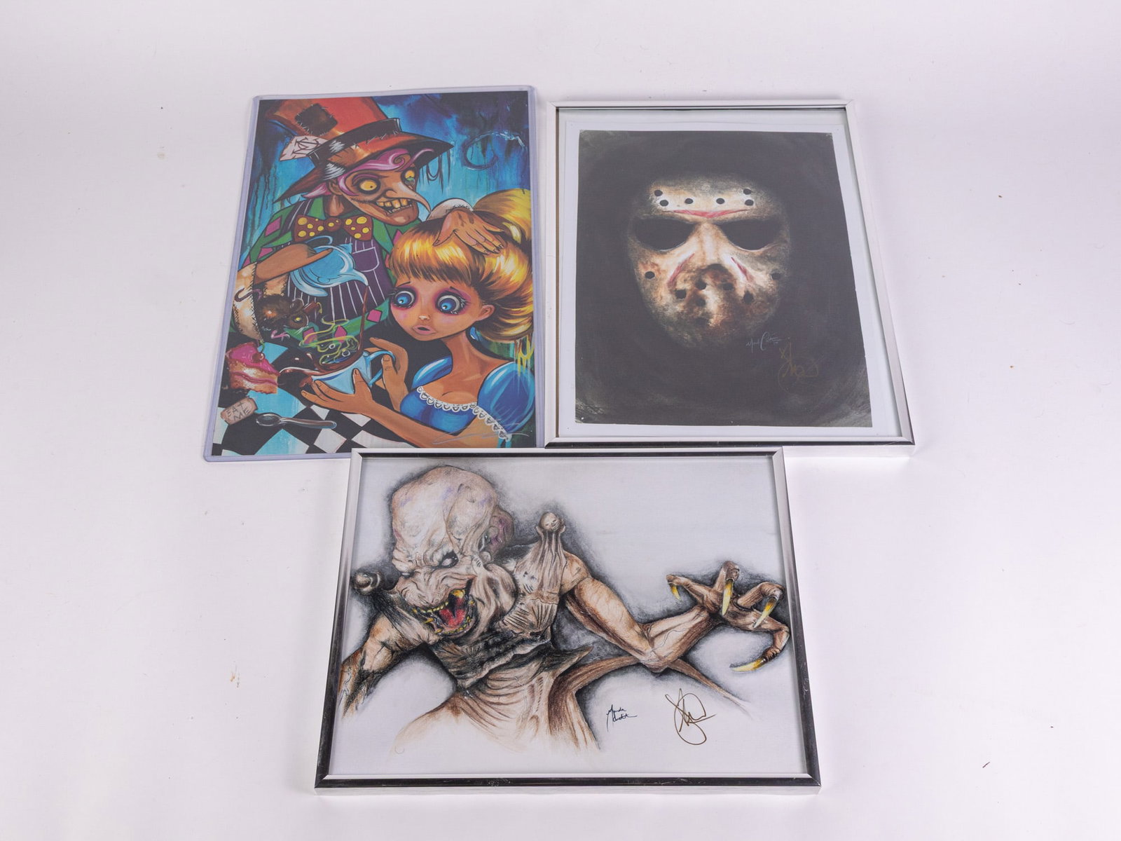 Three Signed Horror Art Prints (1 of 5)