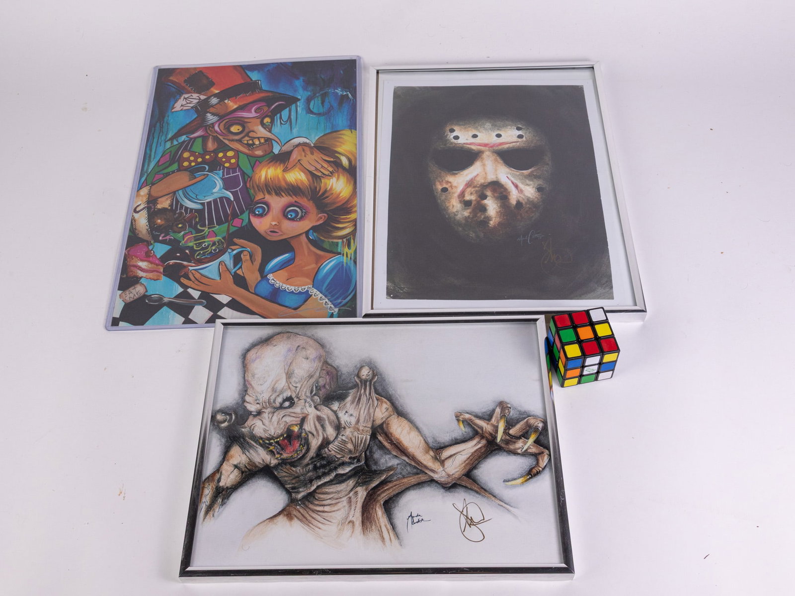 Three Signed Horror Art Prints - 2