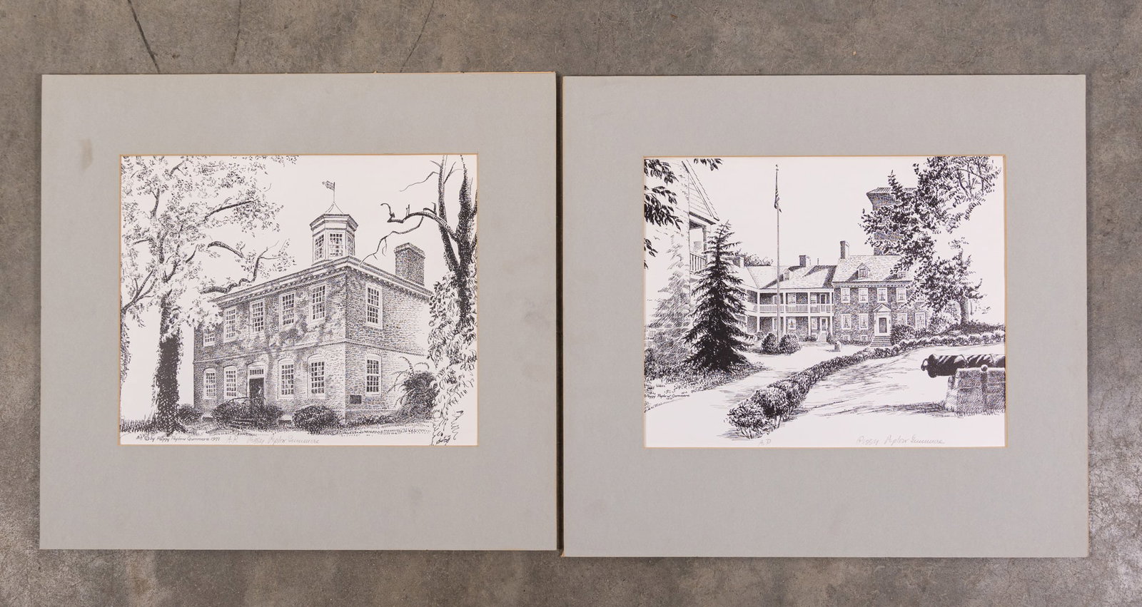 Local Trenton Artist Margaret “Peggy” Peplow Gummere (1912-1992) Hand Signed Artist's Pr: Local Trenton Artist Margaret “Peggy” Peplow Gummere (1912-1992) Hand Signed Artist's Prints Size 18" x 20" Literature Brooks Auction – Online Auction Terms & Conditions Contact: