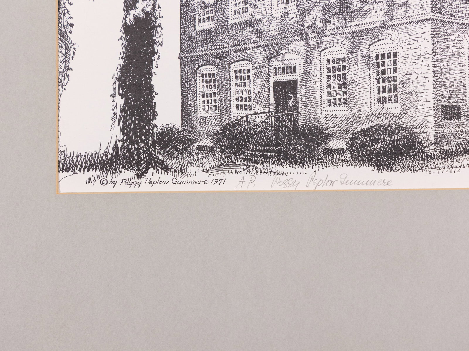 Local Trenton Artist Margaret “Peggy” Peplow Gummere (1912-1992) Hand Signed Artist's Pr - 3