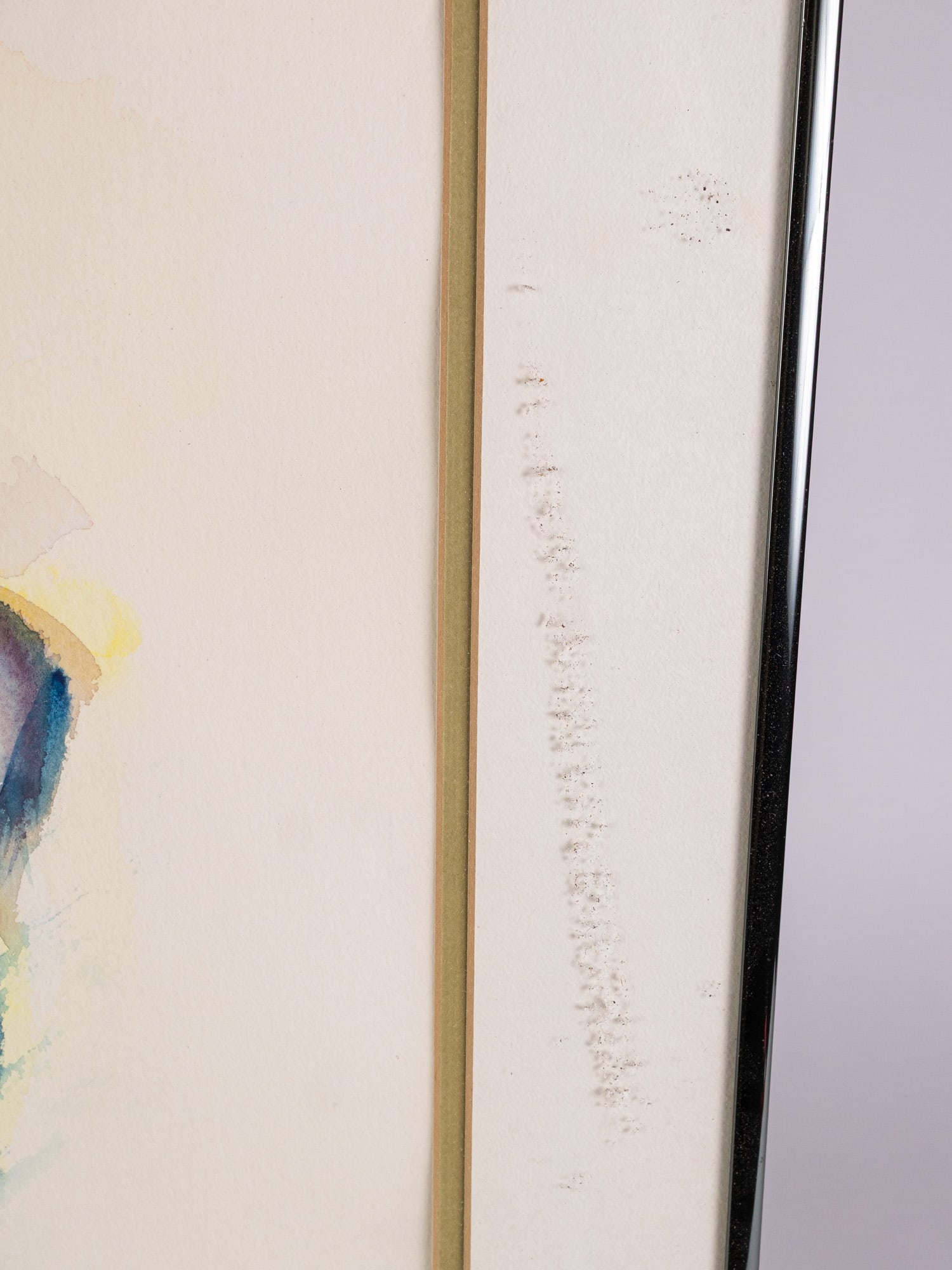 Watercolor of Female Nude Framed - 4