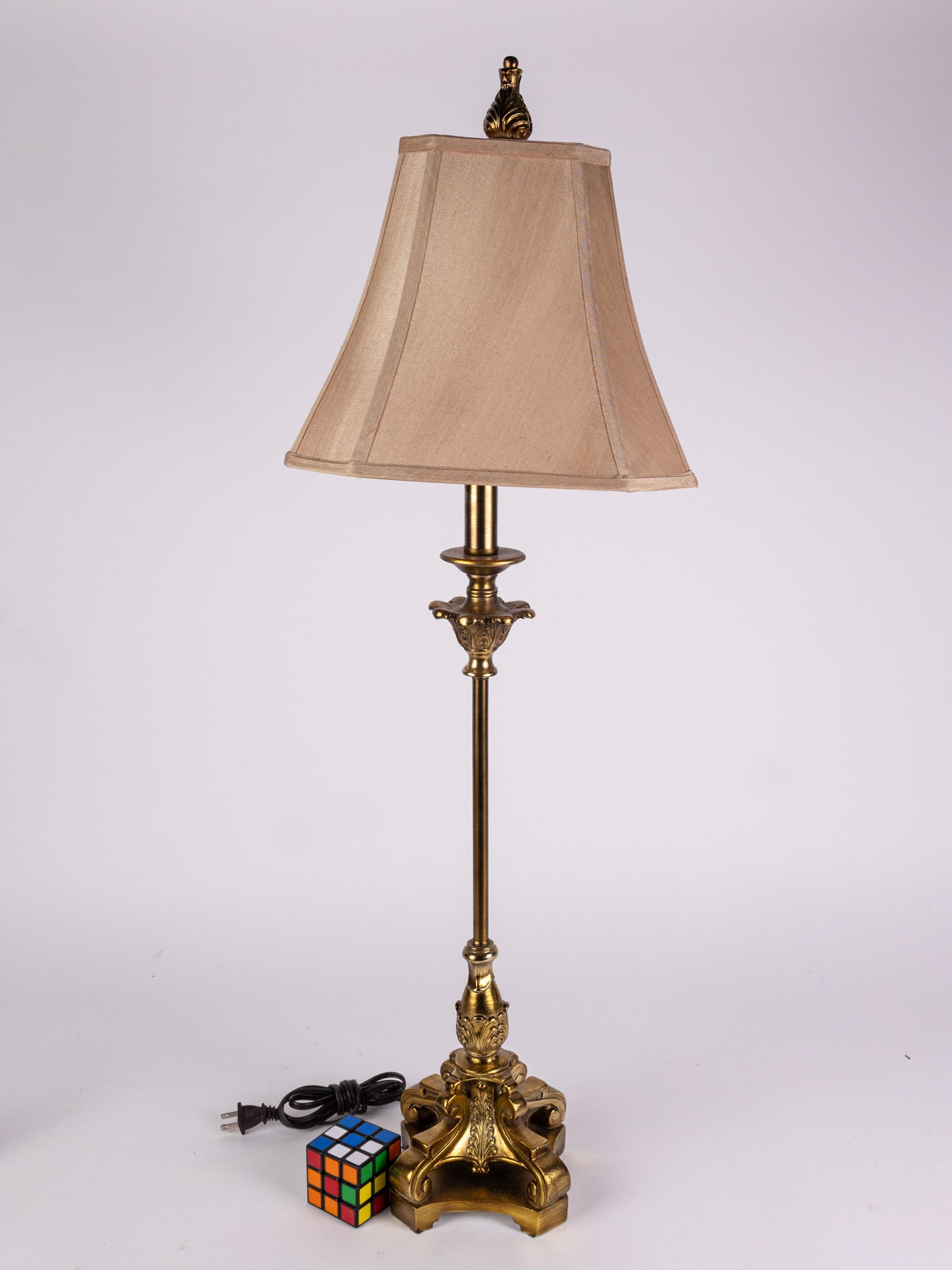 Decorative Gold Gilt Candlestick Table Lamp - 2