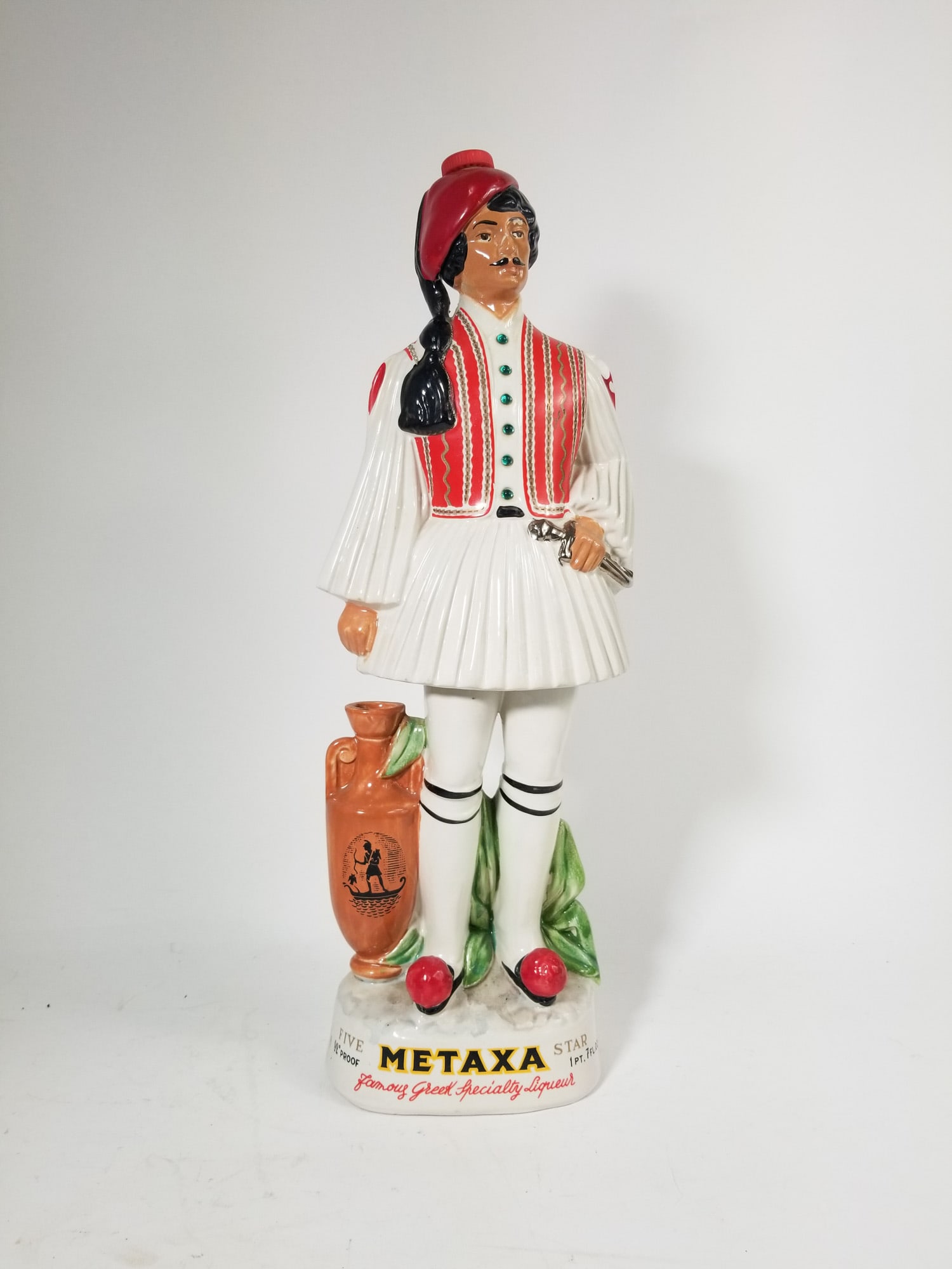 Vintage Grecian Metaxa Figural Decanter: Vintage Grecian Metaxa Figural Decanter Size 19" H Literature Brooks Auction – Online Auction Terms & Conditions Contact: (856) 694-2960 | info@brooks.auction READ BEFORE YOU BID: We want you