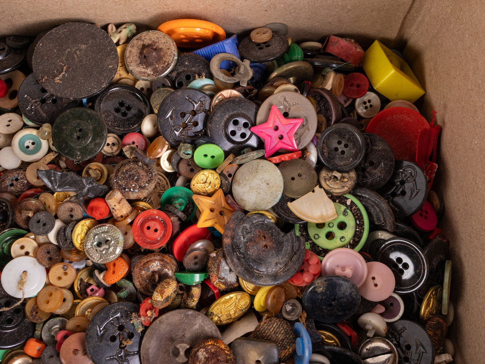 Large Lot of Vintage Buttons - 8
