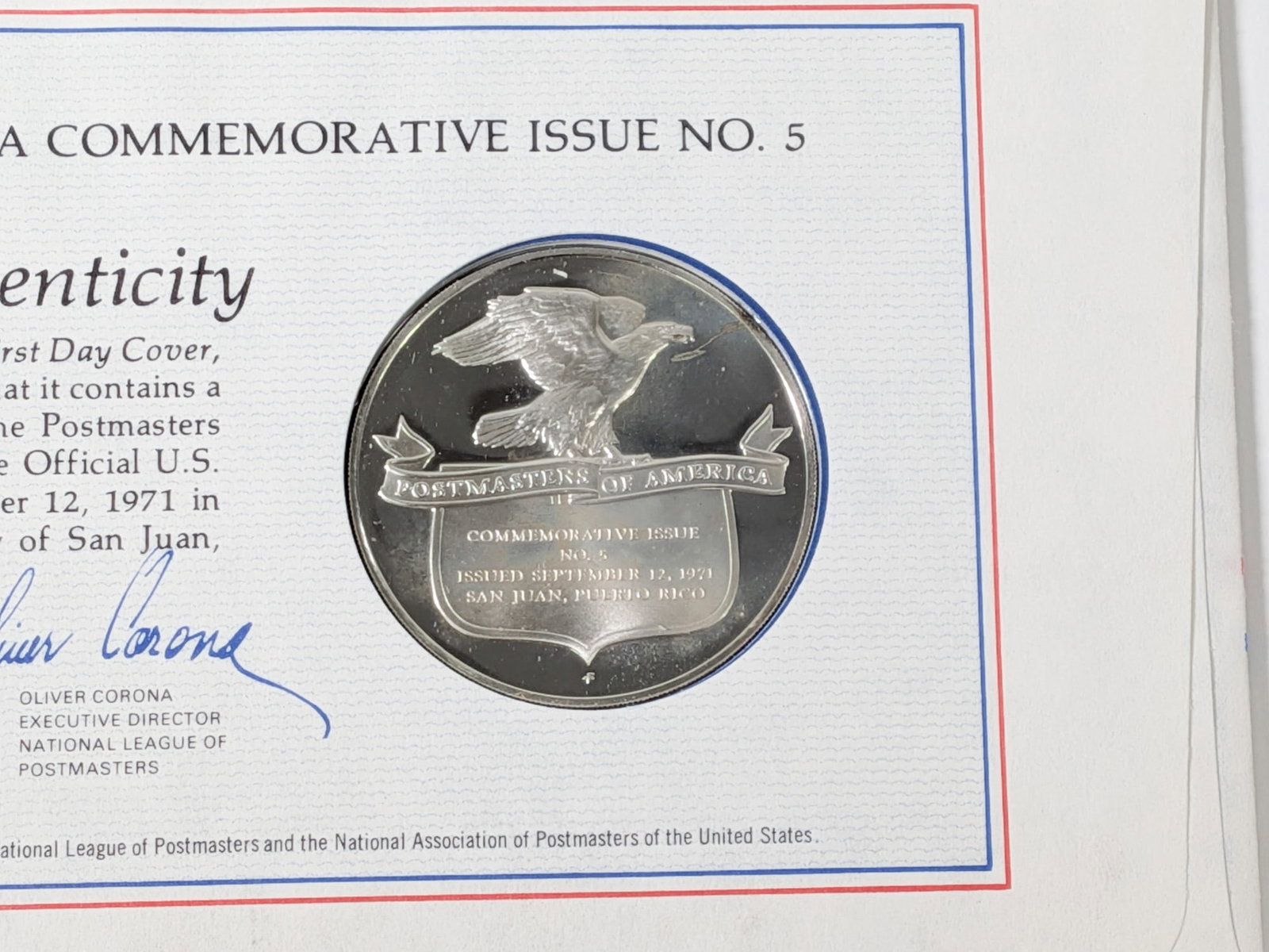"450th Anniversary of San Juan" Limited Edition Sterling Proof By the Franklin Mint W/ Stamp - 5