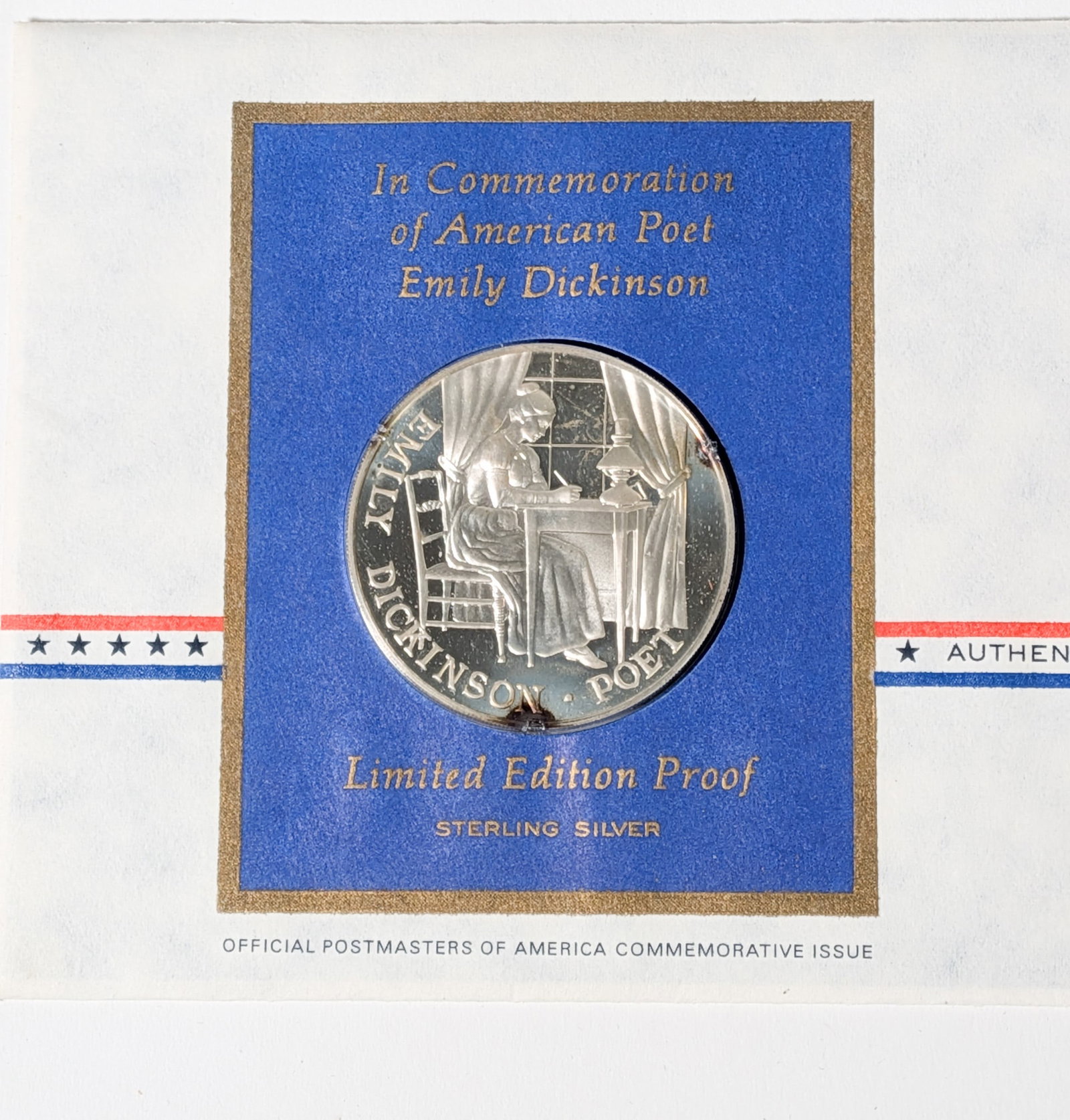 "Emily Dickinson - American Poet" Limited edition Sterling Silver Proof - 4