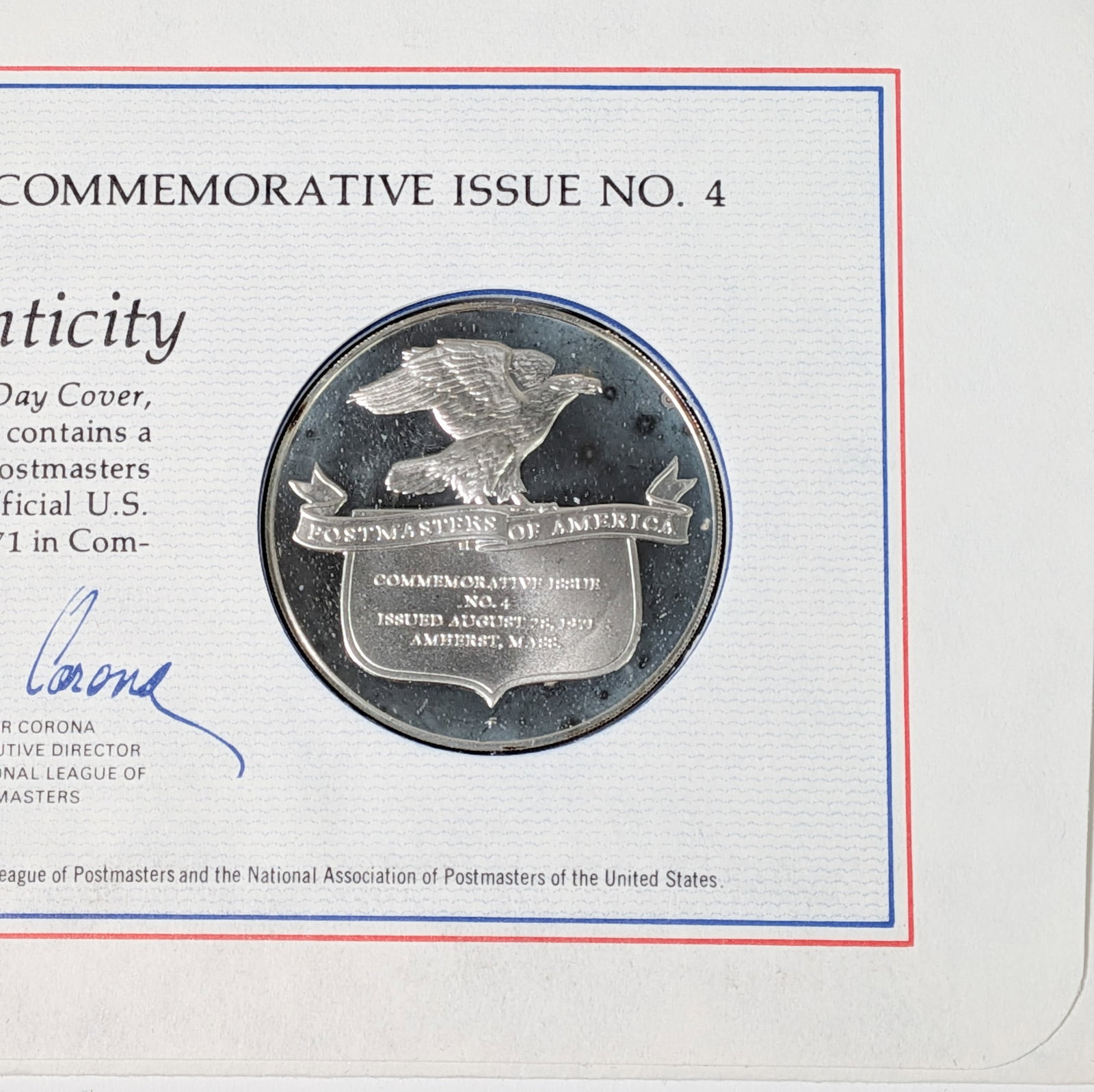 "Emily Dickinson - American Poet" Limited edition Sterling Silver Proof - 5