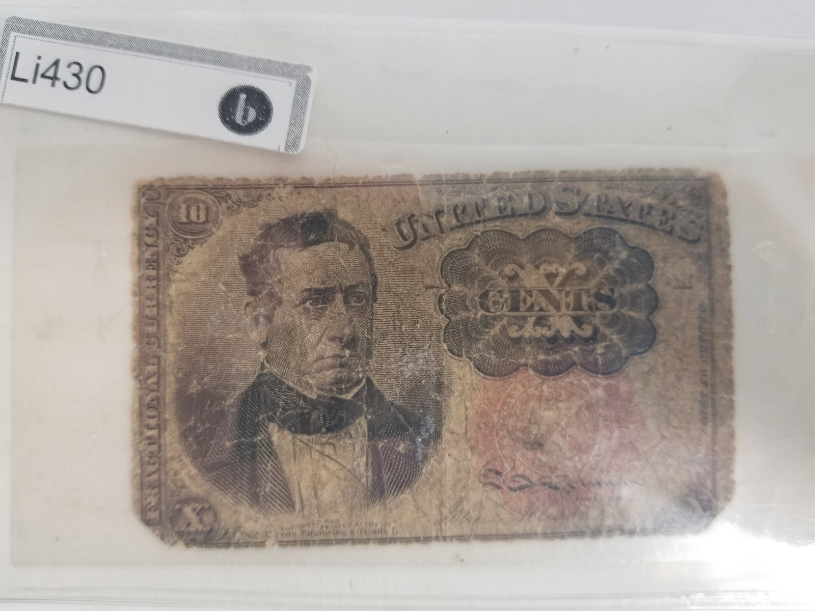 10 Cent Fractional Bank Note Fifth Issue William M. Meredith: 10 Cent Fractional Bank note. Put in Circulation to during the civil war to counteract the hoarding of coins Literature Brooks Auction – Online Auction Terms & Conditions Contact: (856)