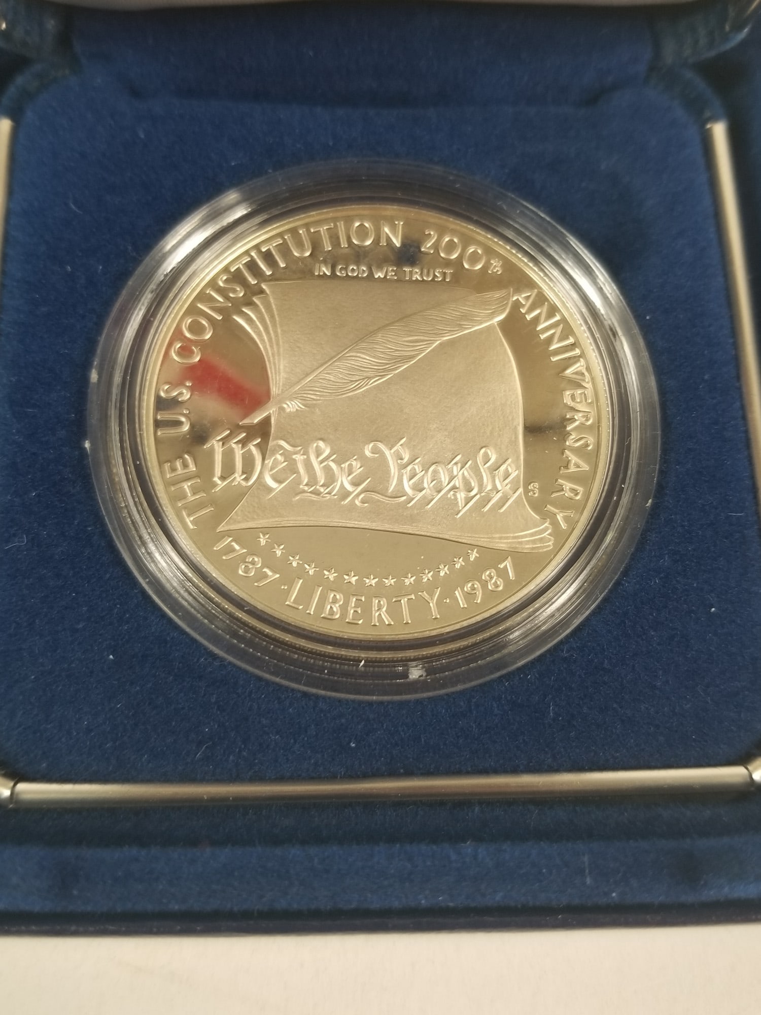 United States Constitution Bicentennial Silver Dollar Coin - 2