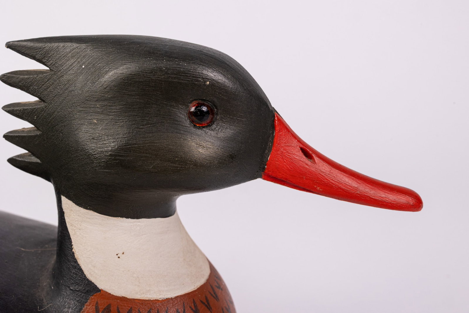 Harry V. Shourds (b. 1930) | Red Breasted Merganser Drake Duck Decoy - 4