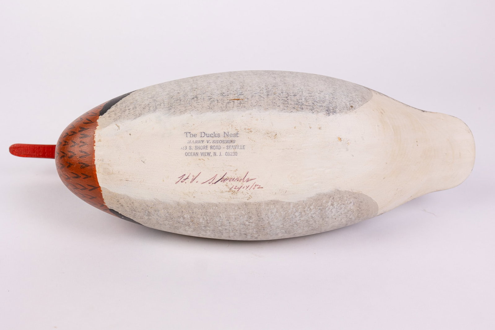 Harry V. Shourds (b. 1930) | Red Breasted Merganser Drake Duck Decoy - 8